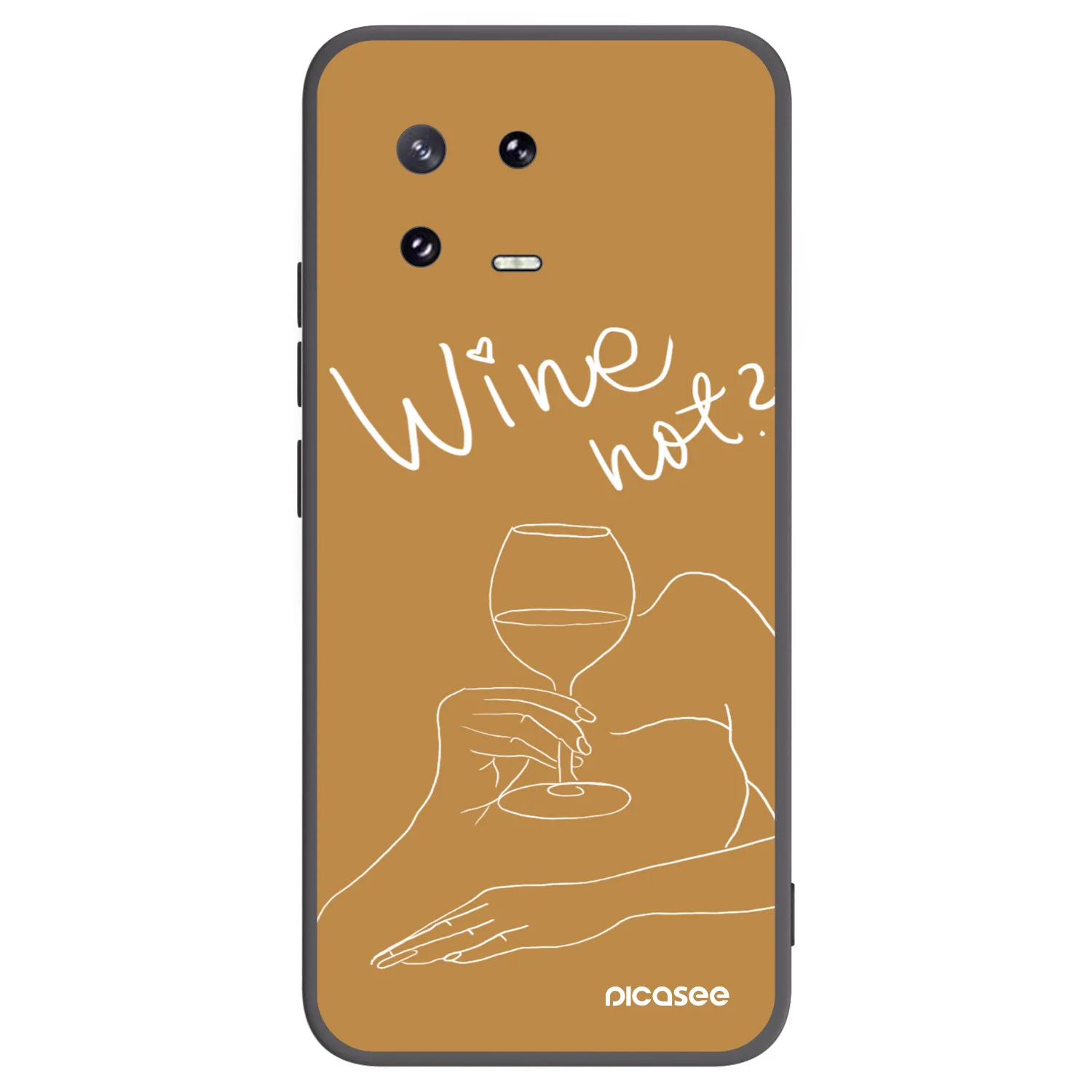 Picasee husă neagră din silicon pentru Xiaomi 13 Pro - Wine not