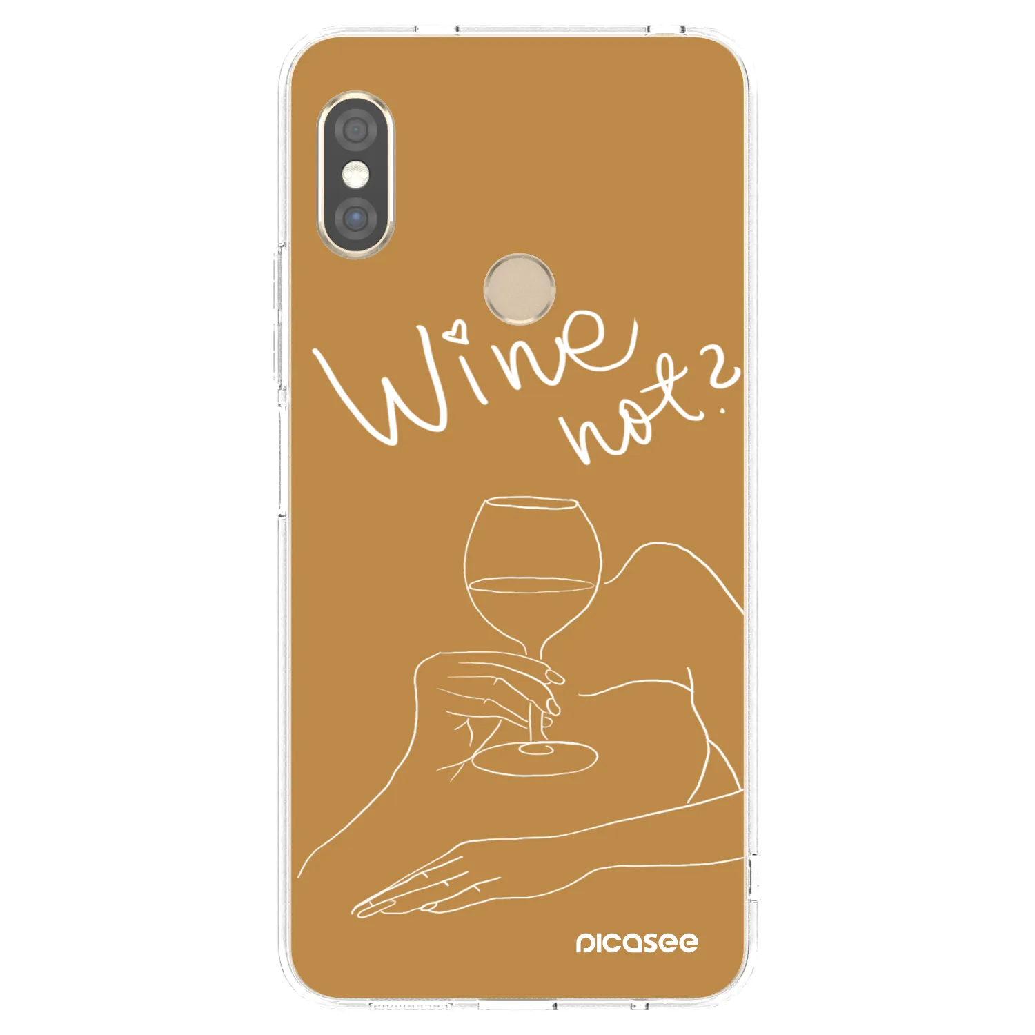 Picasee husă transparentă din silicon pentru Xiaomi Redmi Note 5 Global - Wine not
