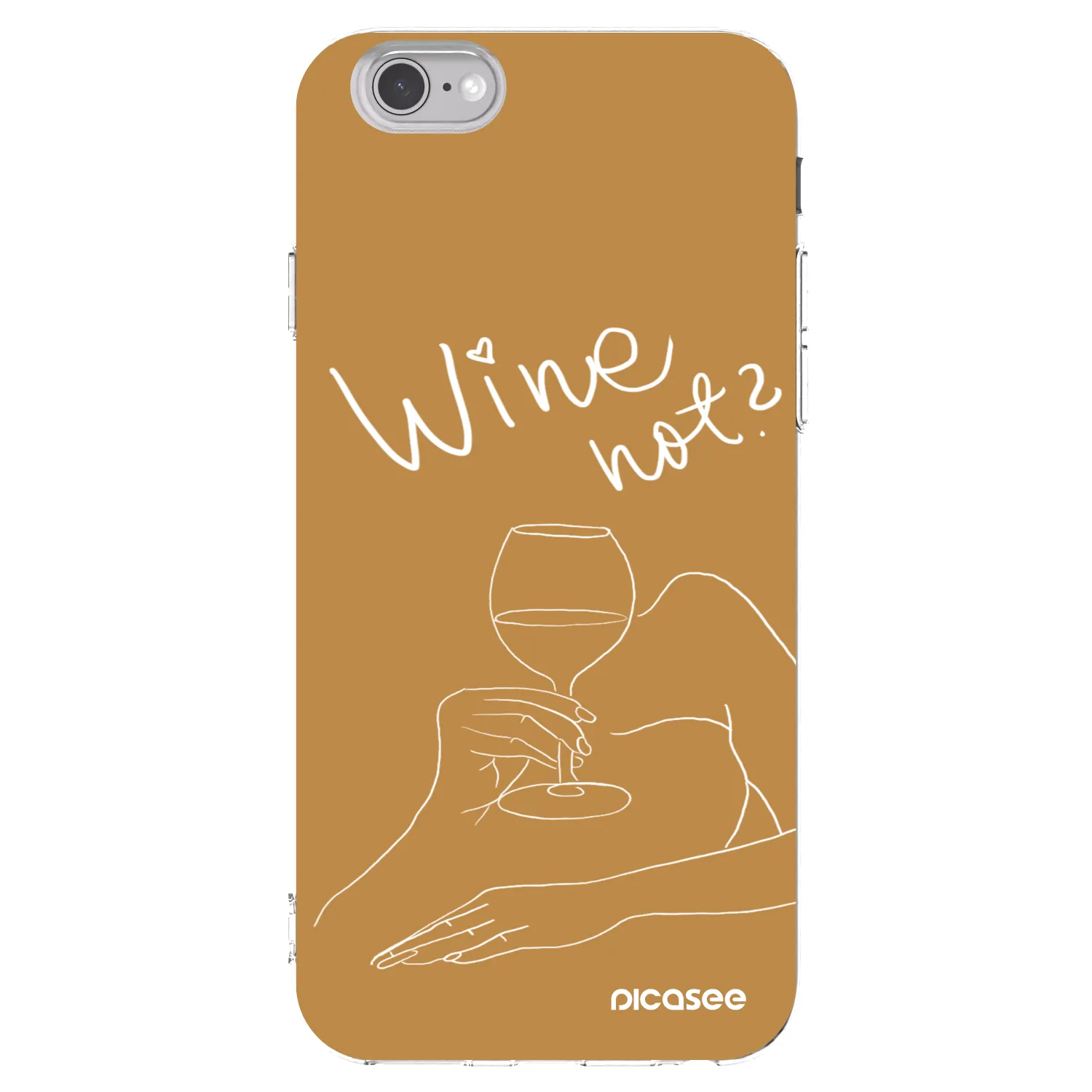 Picasee husă transparentă din silicon pentru Apple iPhone 6/6S - Wine not