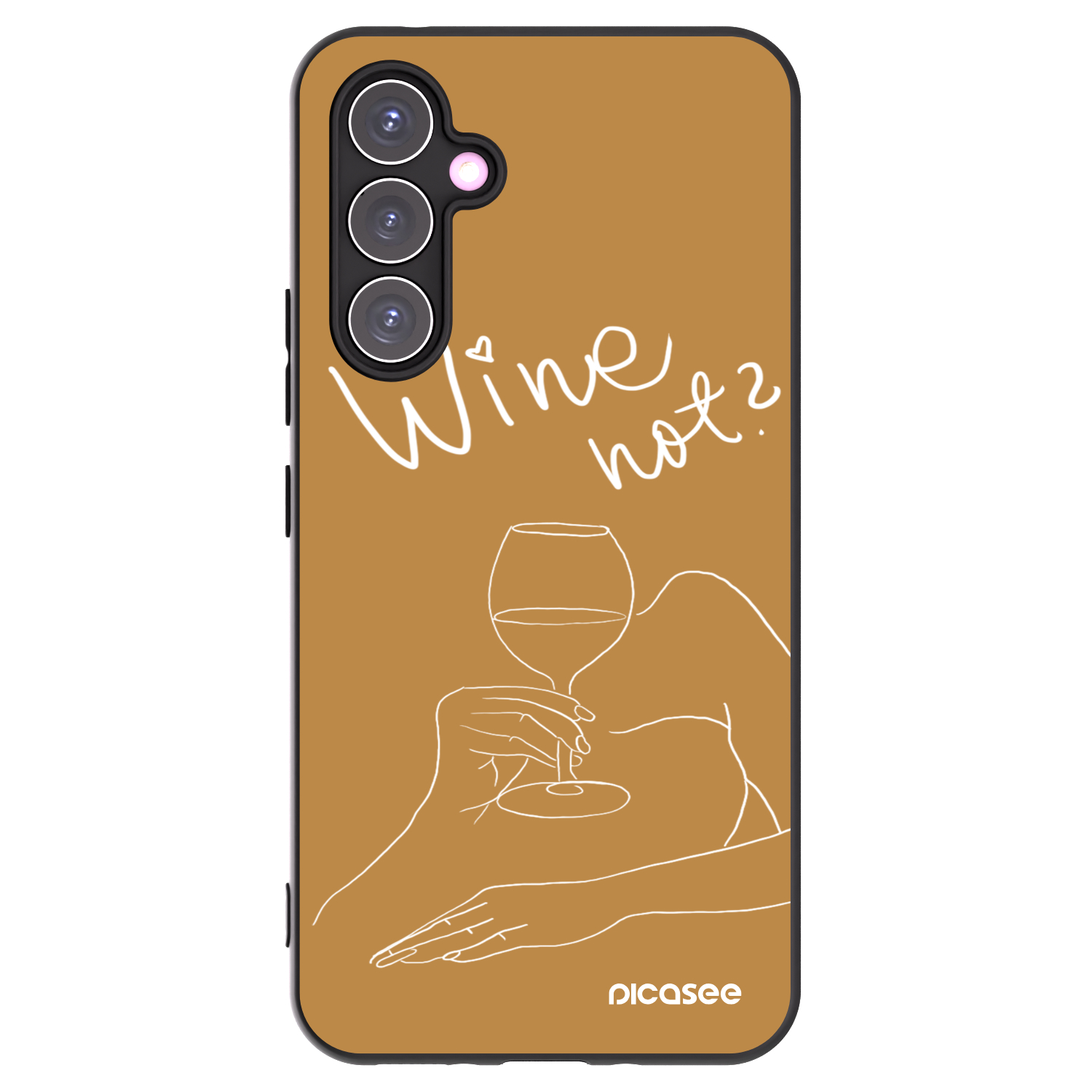 Picasee husă neagră din silicon pentru Samsung Galaxy A54 5G A546B - Wine not