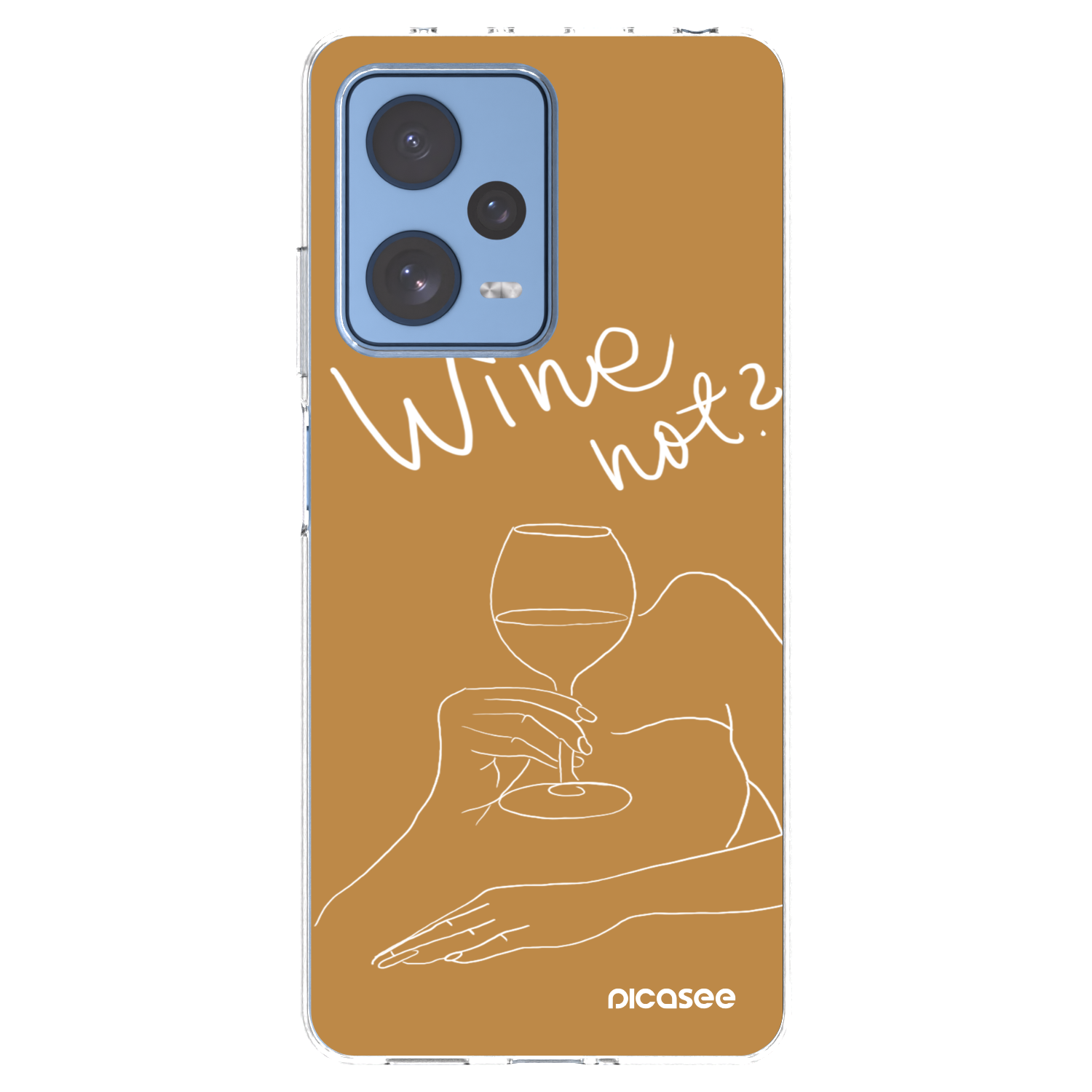 Picasee husă transparentă din silicon pentru Xiaomi Redmi Note 12 Pro 5G - Wine not