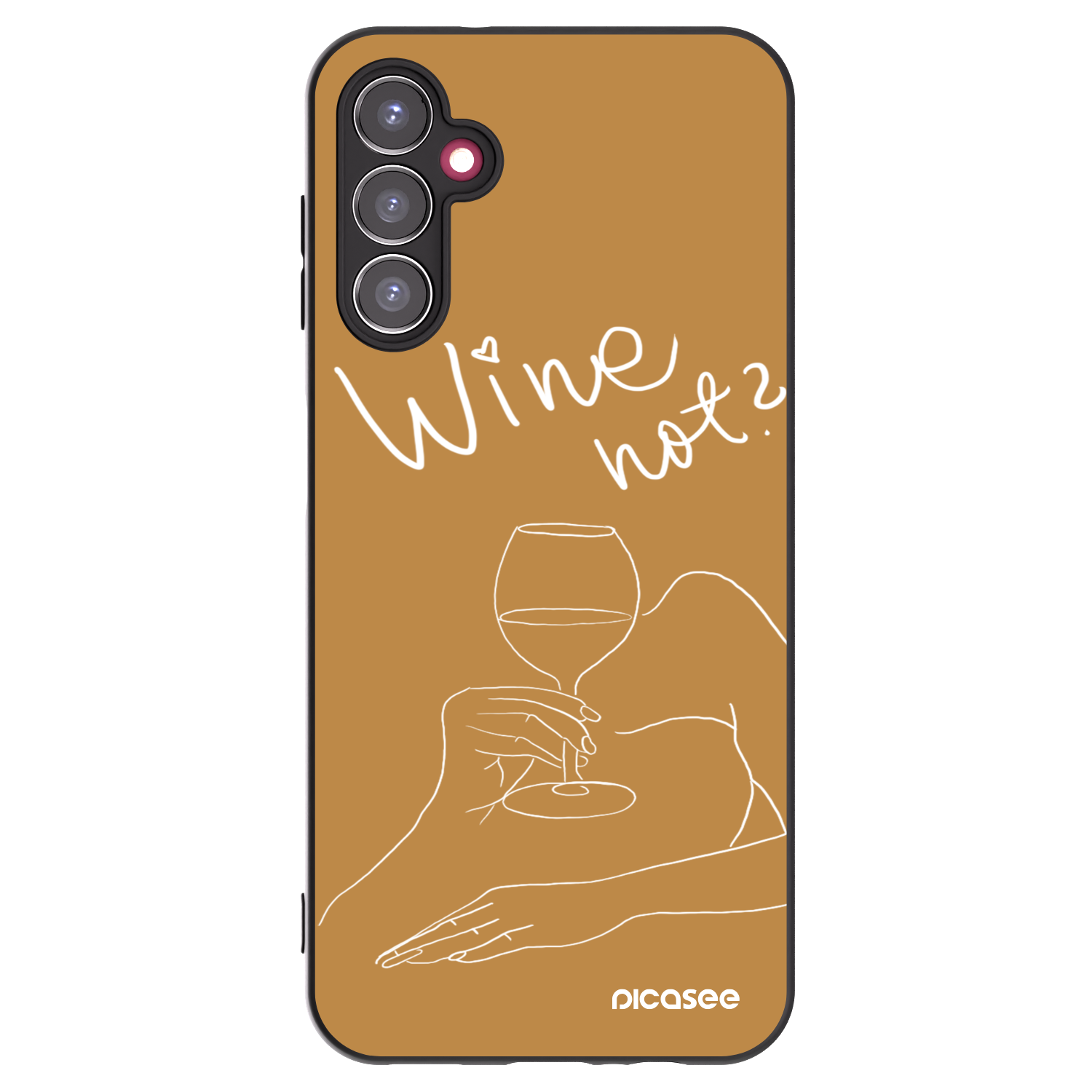 Picasee husă neagră din silicon pentru Samsung Galaxy A14 4G A145R - Wine not