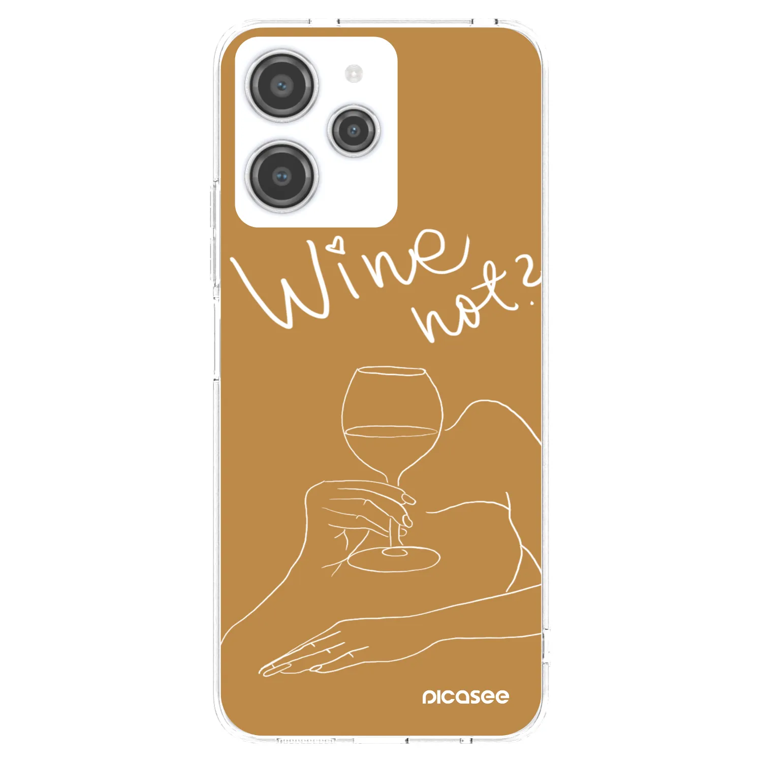 Picasee husă transparentă din silicon pentru Xiaomi Redmi 12 4G - Wine not
