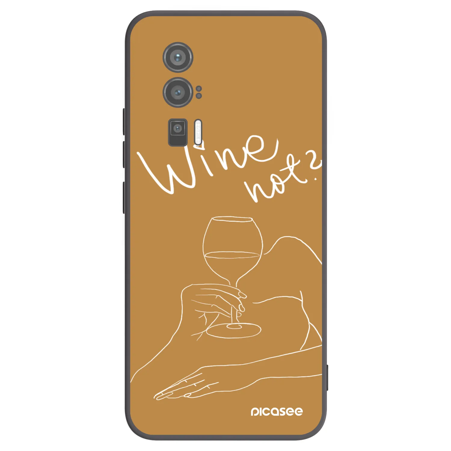 Picasee husă neagră din silicon pentru Xiaomi Poco F5 Pro 5G - Wine not