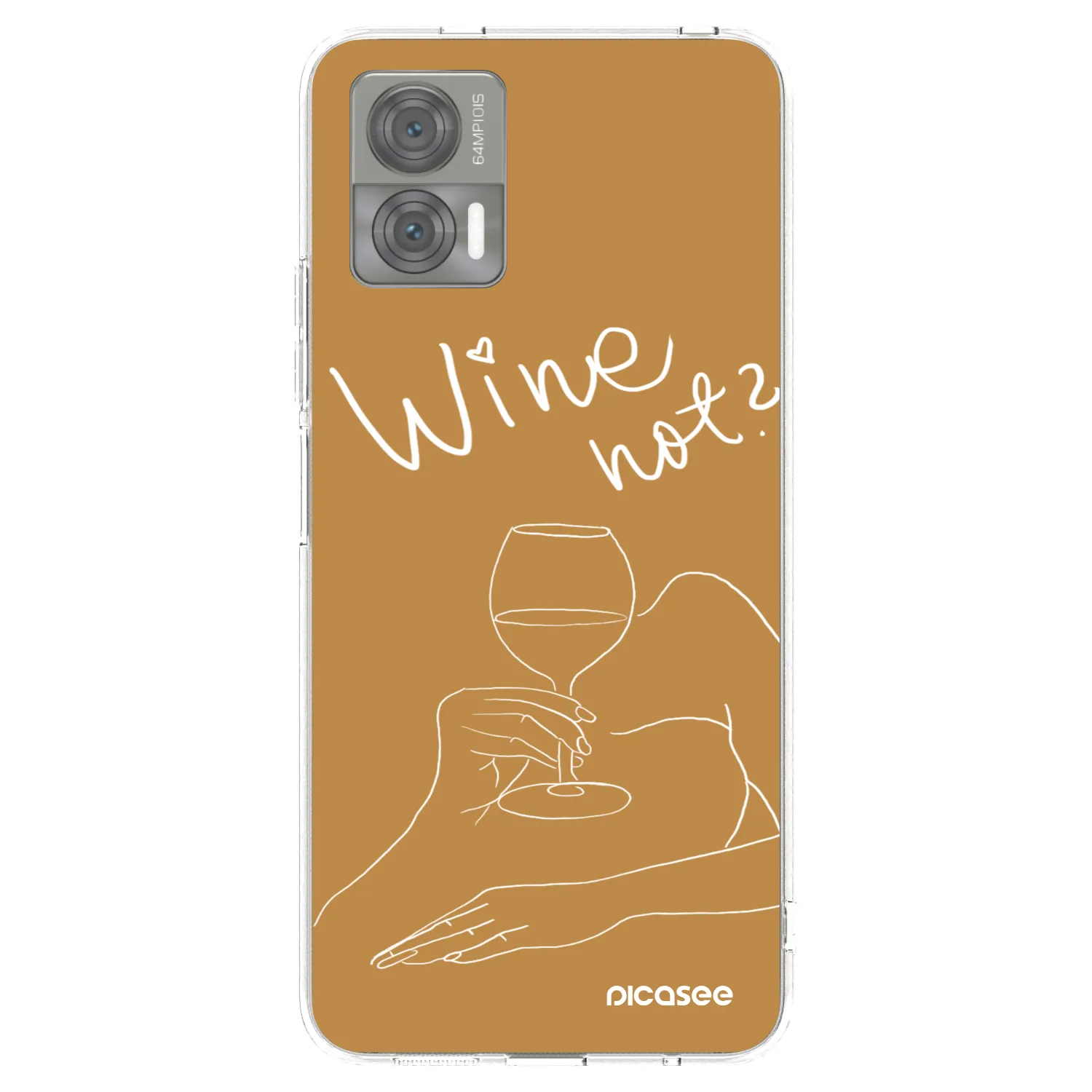 Picasee husă transparentă din silicon pentru Motorola Edge 30 Neo - Wine not