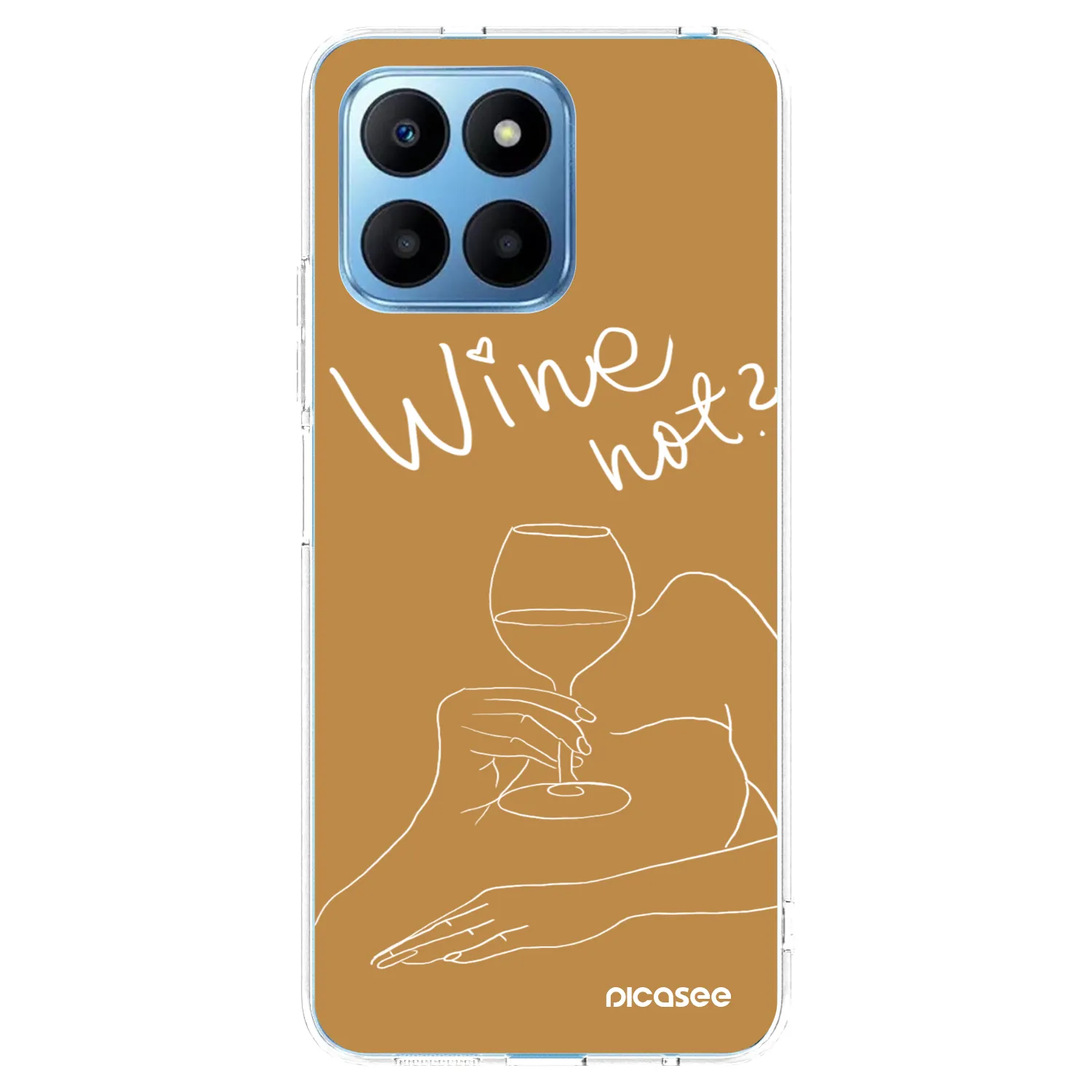 Picasee husă transparentă din silicon pentru Honor 70 Lite - Wine not