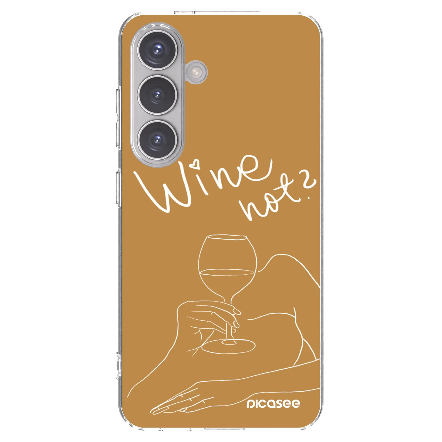 Picasee husă transparentă din silicon pentru Samsung Galaxy S24 S921B 5G - Wine not