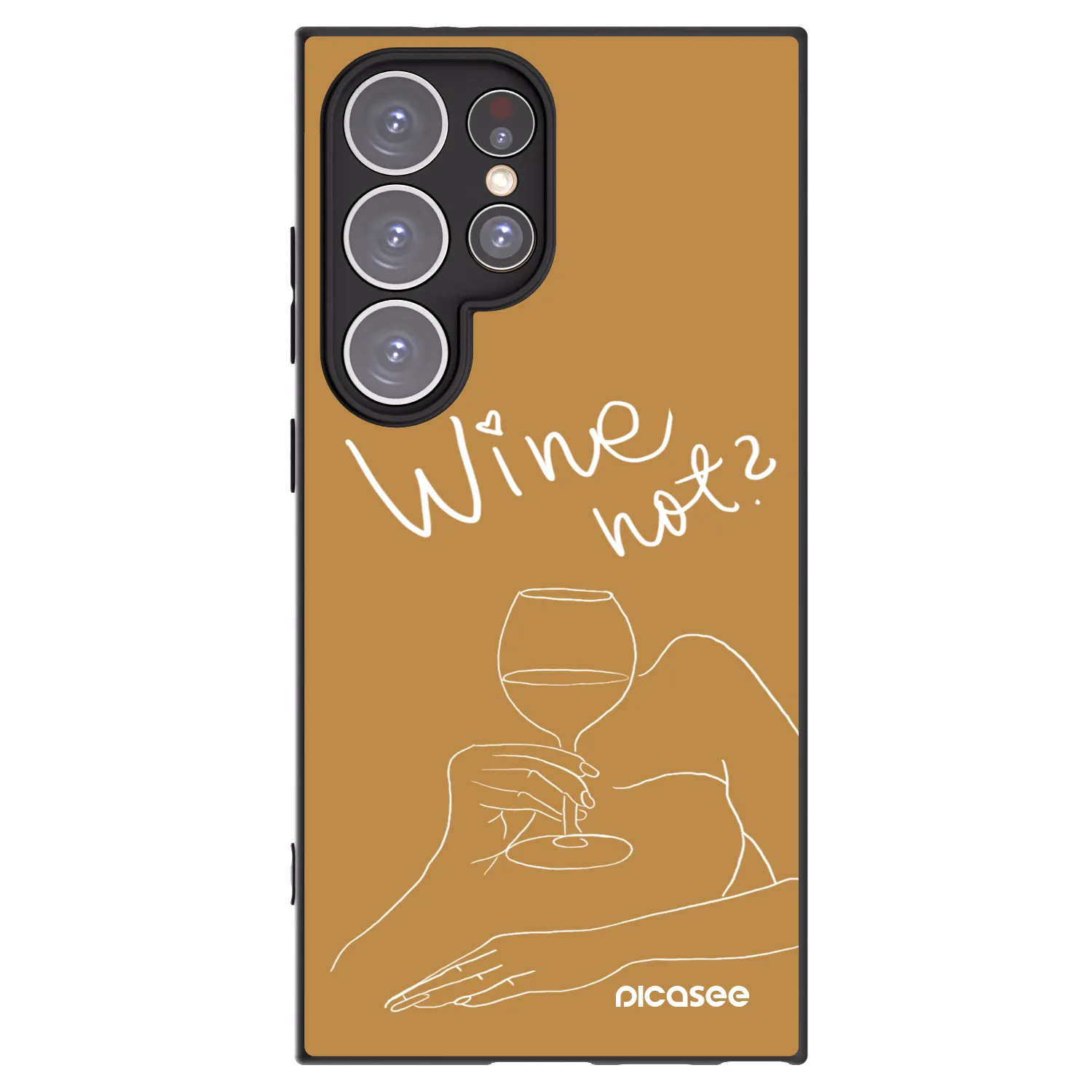 Picasee husă neagră din silicon pentru Samsung Galaxy S24 Ultra S928B 5G - Wine not