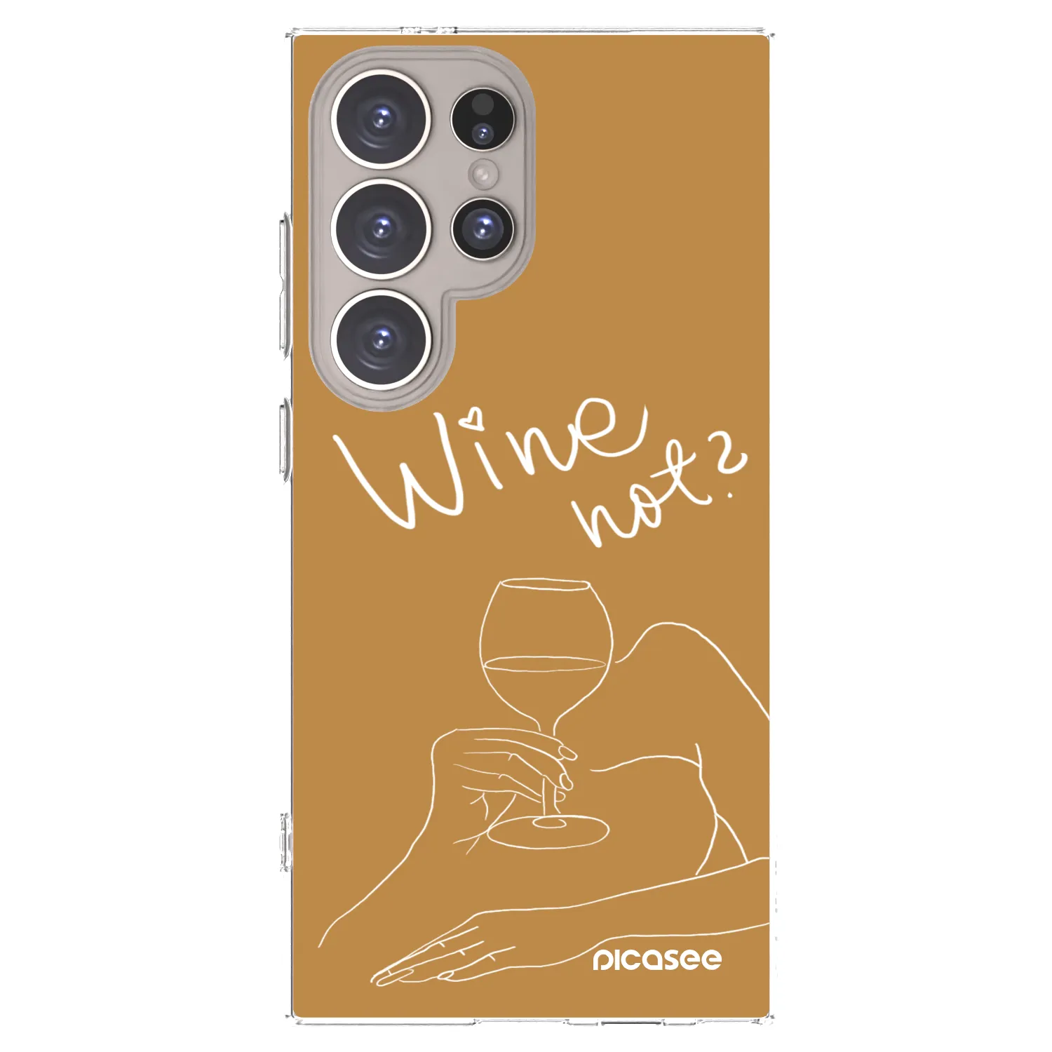 Picasee husă transparentă din silicon pentru Samsung Galaxy S24 Ultra S928B 5G - Wine not