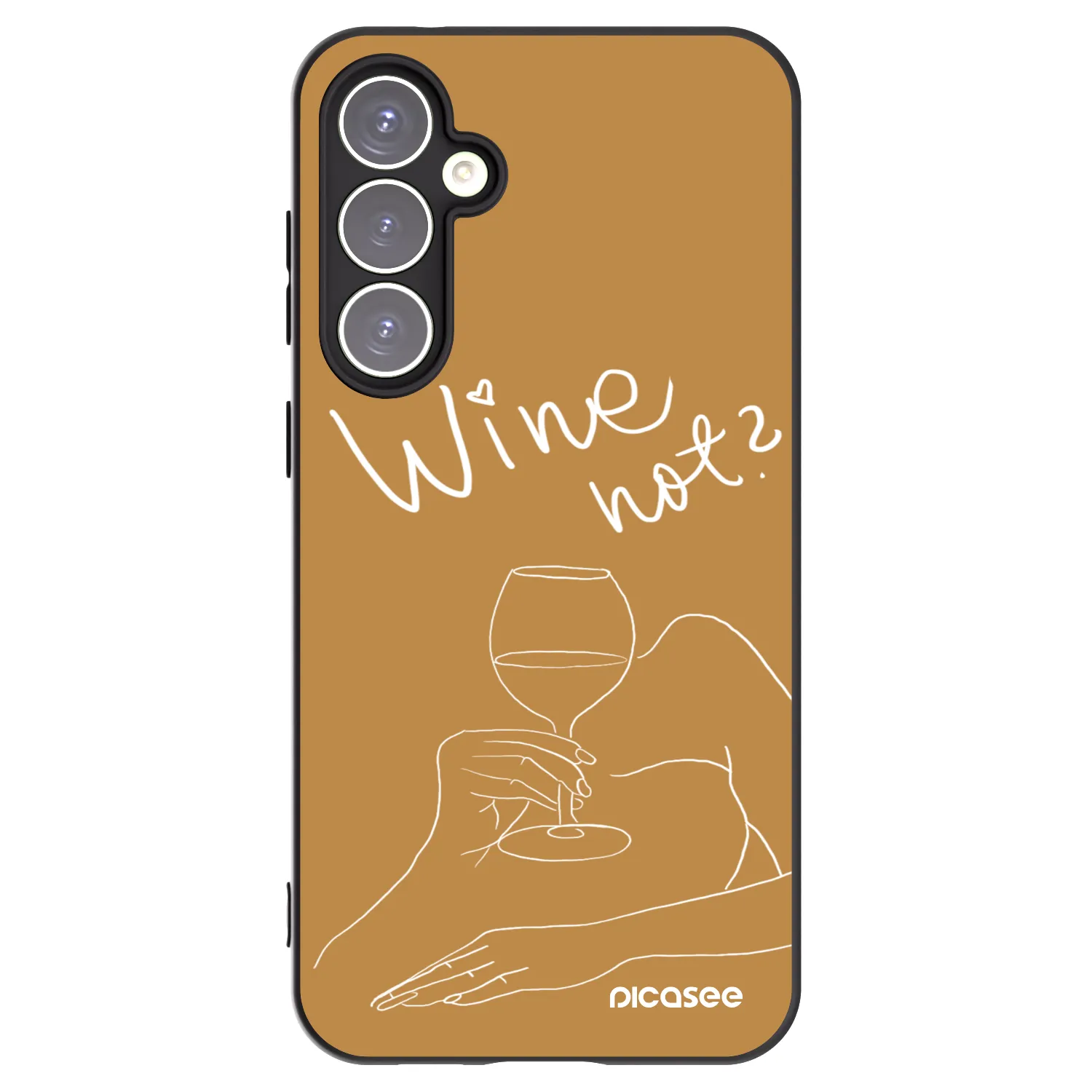 Picasee husă neagră din silicon pentru Samsung Galaxy S23 FE S711B - Wine not
