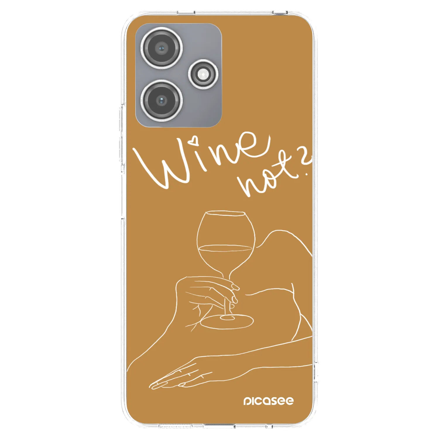 Picasee husă transparentă din silicon pentru Xiaomi Redmi 12 5G - Wine not