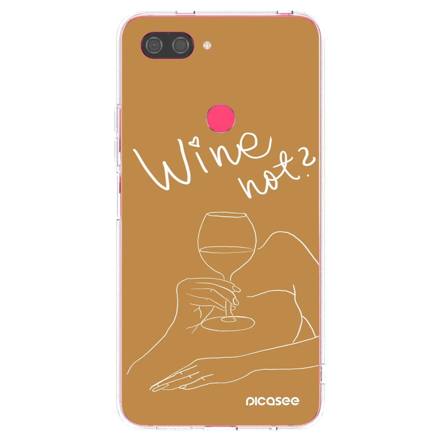 Picasee husă transparentă din silicon pentru Xiaomi Mi 8 Lite - Wine not