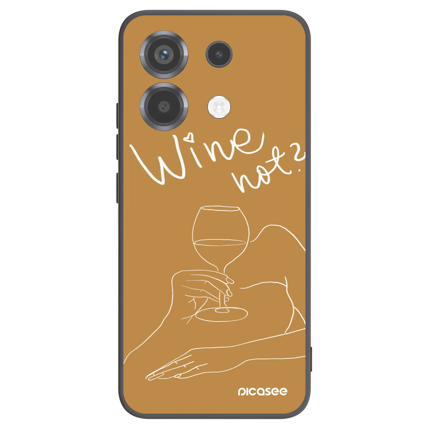 Picasee husă neagră din silicon pentru Xiaomi Poco X6 - Wine not