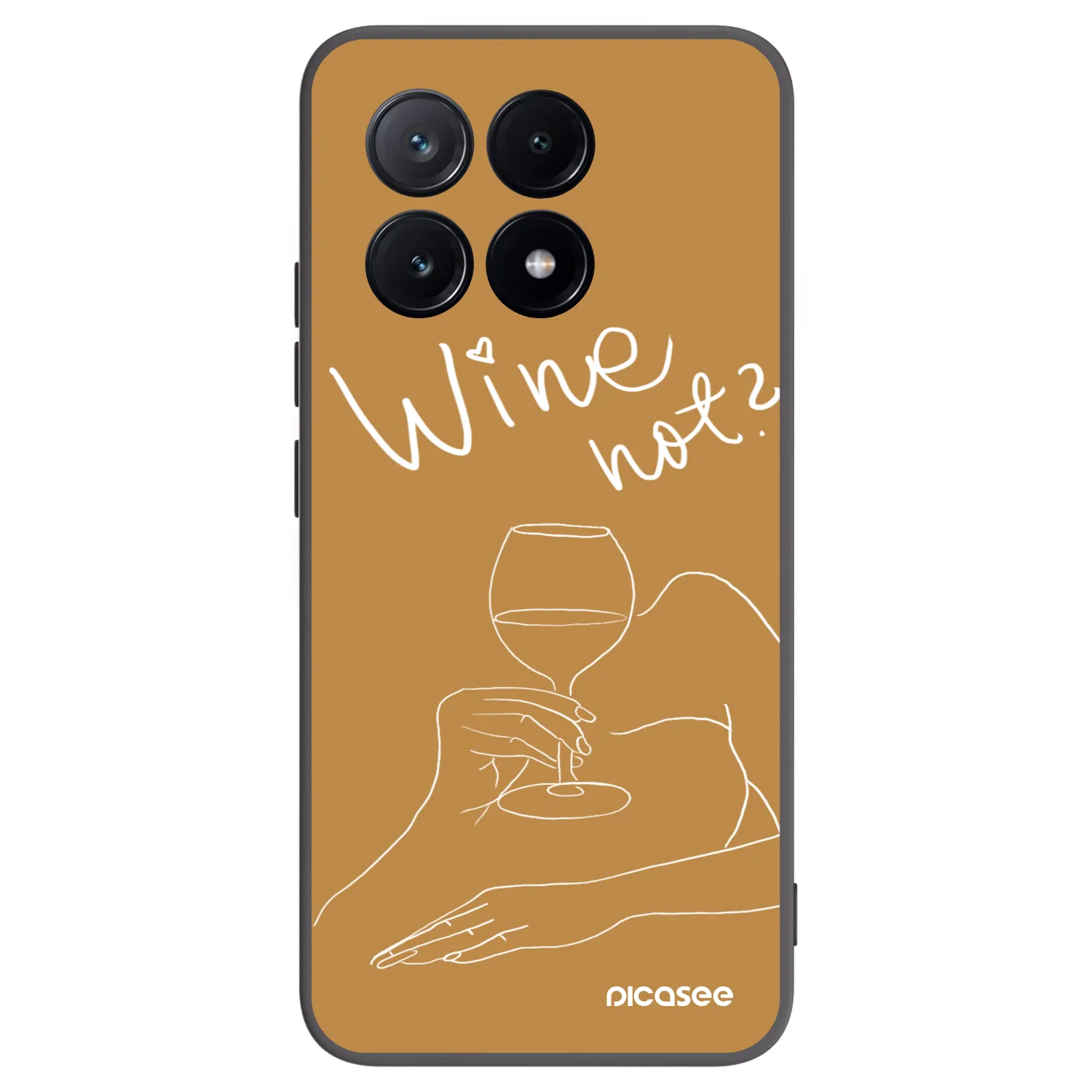 Picasee husă neagră din silicon pentru Xiaomi Poco X6 Pro - Wine not