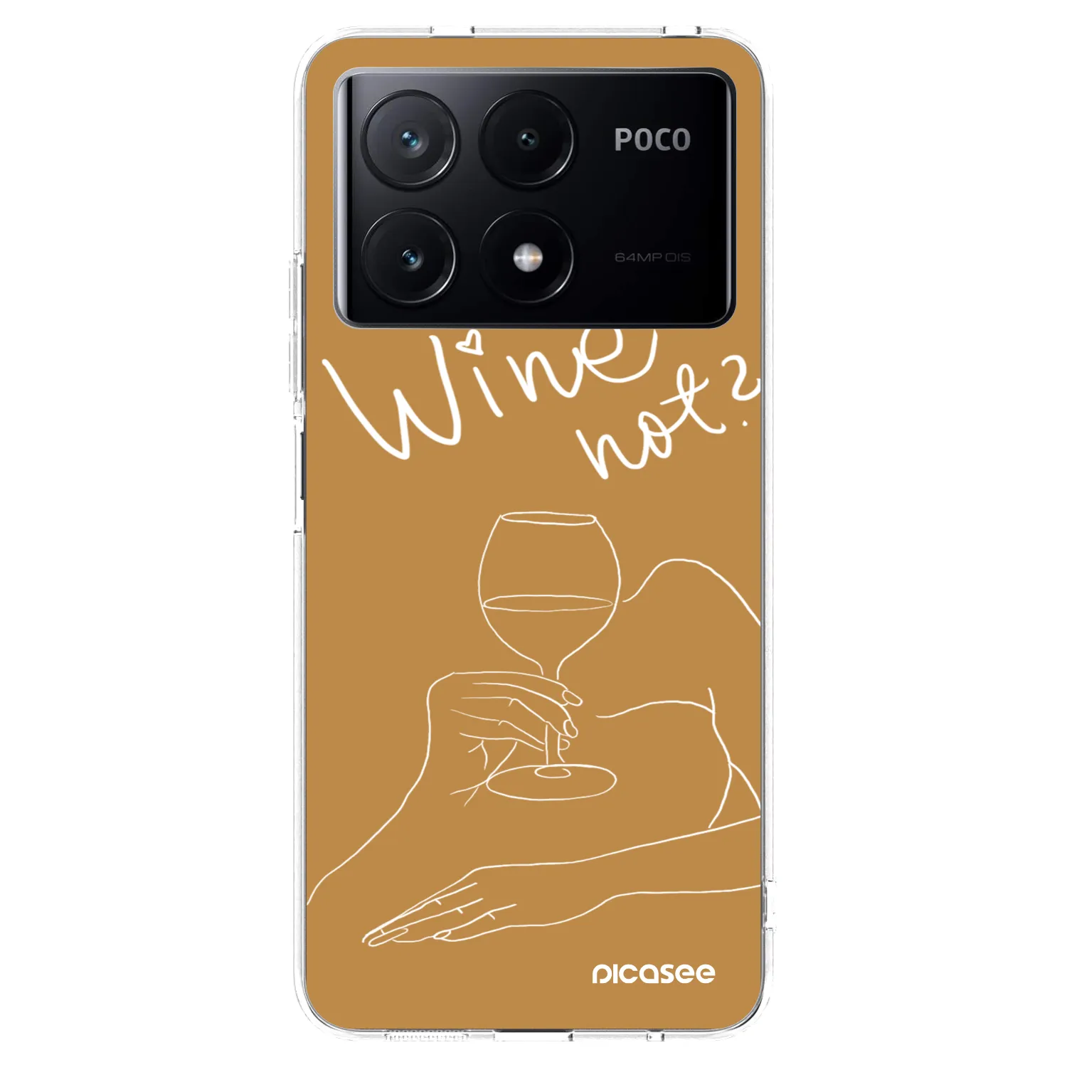 Picasee husă transparentă din silicon pentru Xiaomi Poco X6 Pro - Wine not