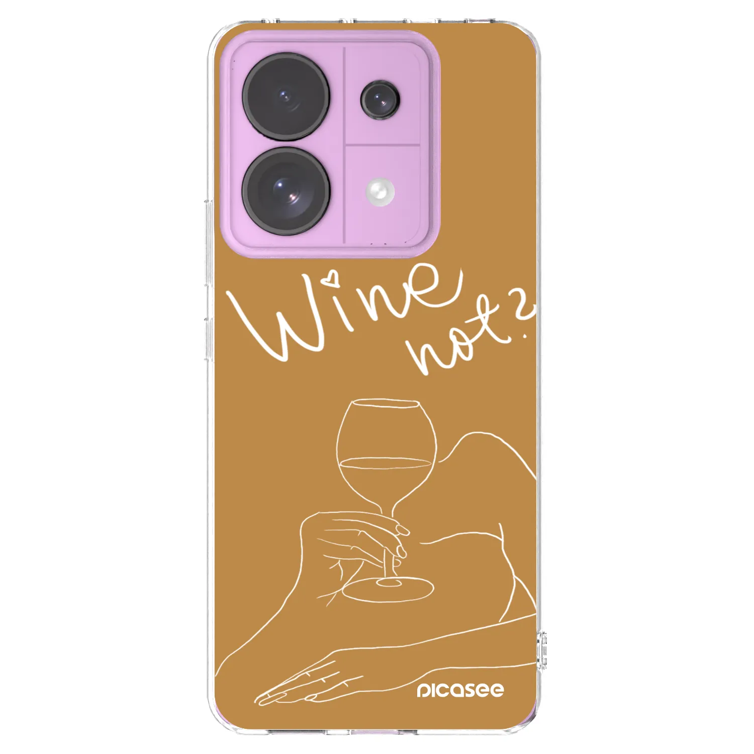 Picasee husă transparentă din silicon pentru Xiaomi Redmi Note 13 Pro 5G - Wine not