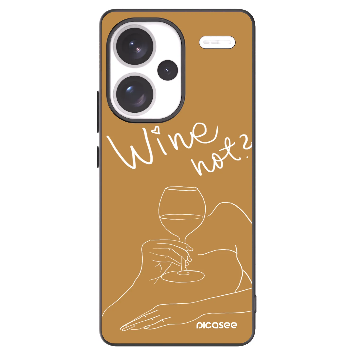 Picasee husă neagră din silicon pentru Xiaomi Redmi Note 13 Pro+ 5G - Wine not