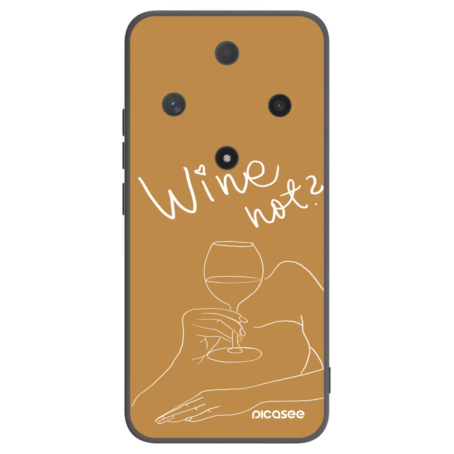Picasee husă neagră din silicon pentru Honor Magic6 Lite 5G - Wine not