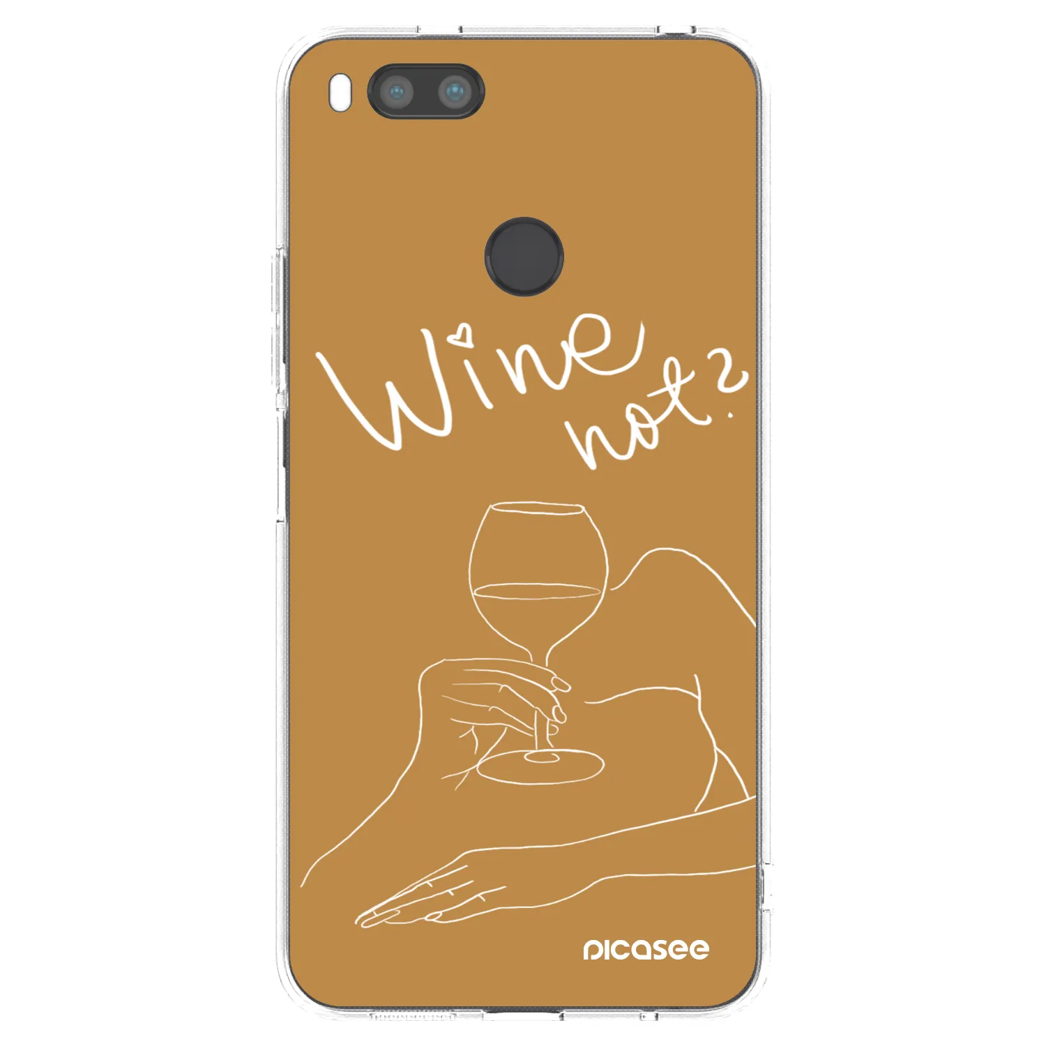 Picasee husă transparentă din silicon pentru Xiaomi Mi A1 Global - Wine not