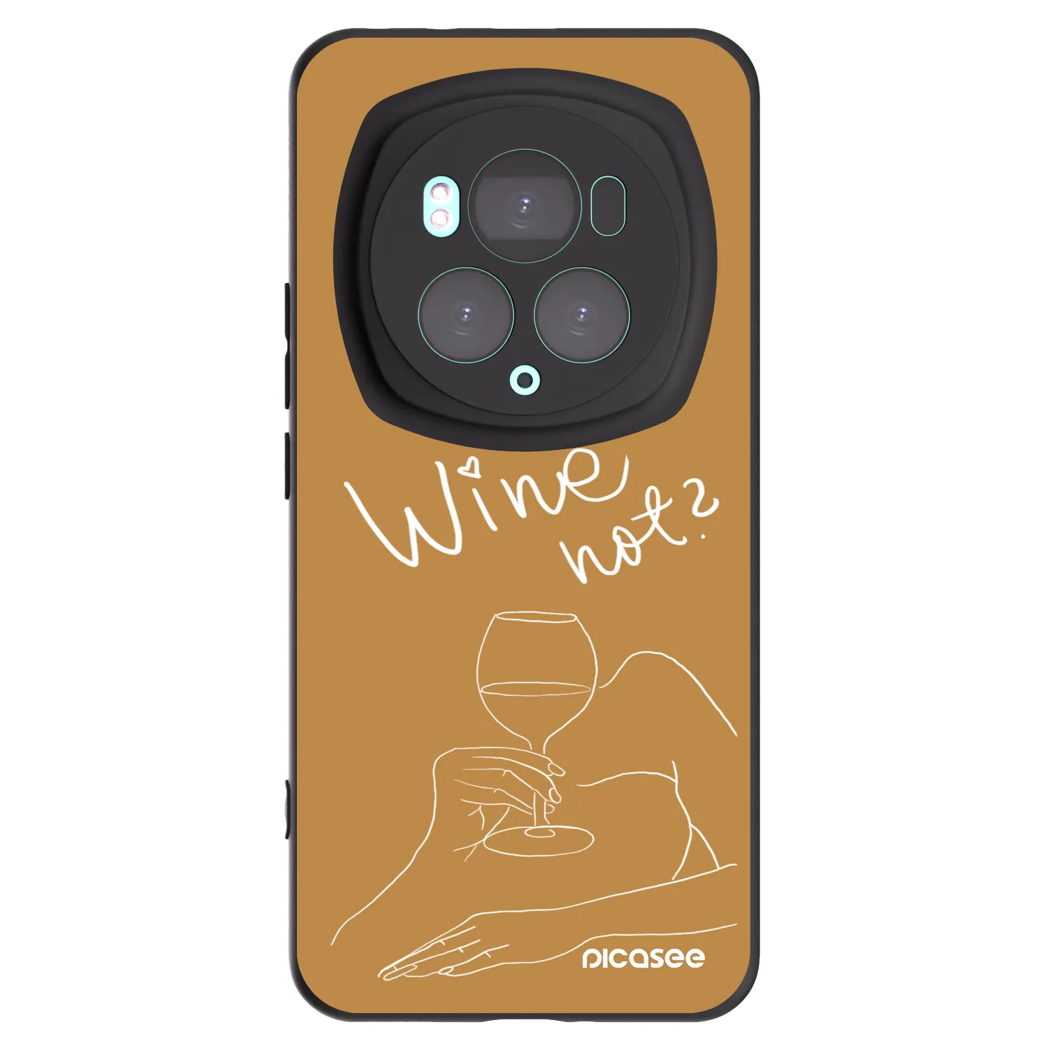 Picasee husă neagră din silicon pentru Honor Magic6 Pro - Wine not