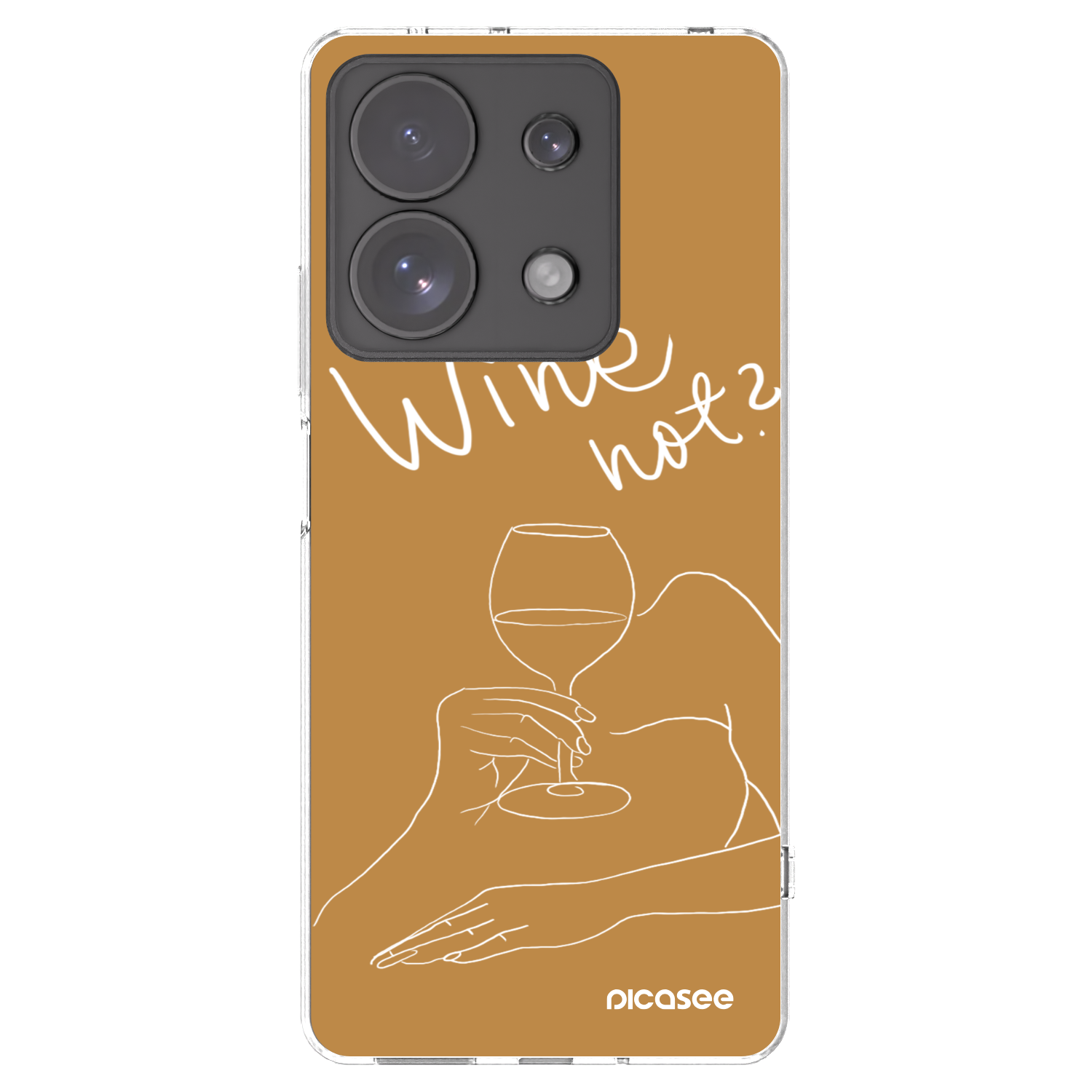 Picasee husă transparentă din silicon pentru Xiaomi Redmi Note 13 Pro 4G - Wine not