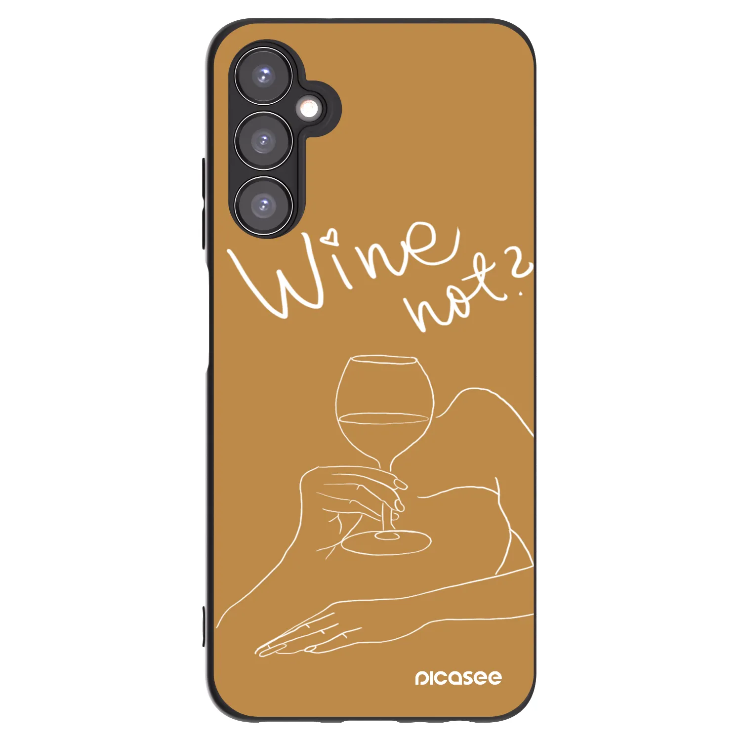 Picasee husă neagră din silicon pentru Samsung Galaxy A05s A057G - Wine not