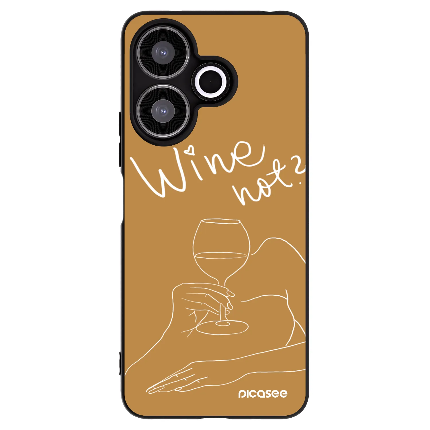 Picasee husă neagră din silicon pentru Xiaomi Redmi 13 4G - Wine not