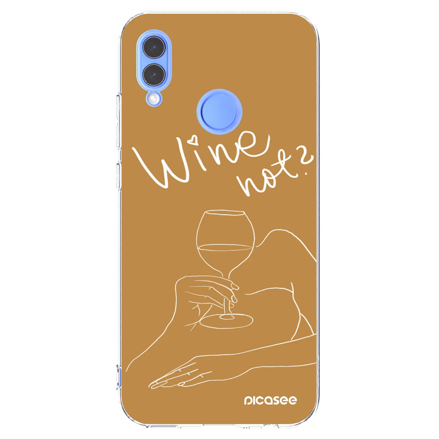Picasee husă transparentă din silicon pentru Honor 10 Lite - Wine not