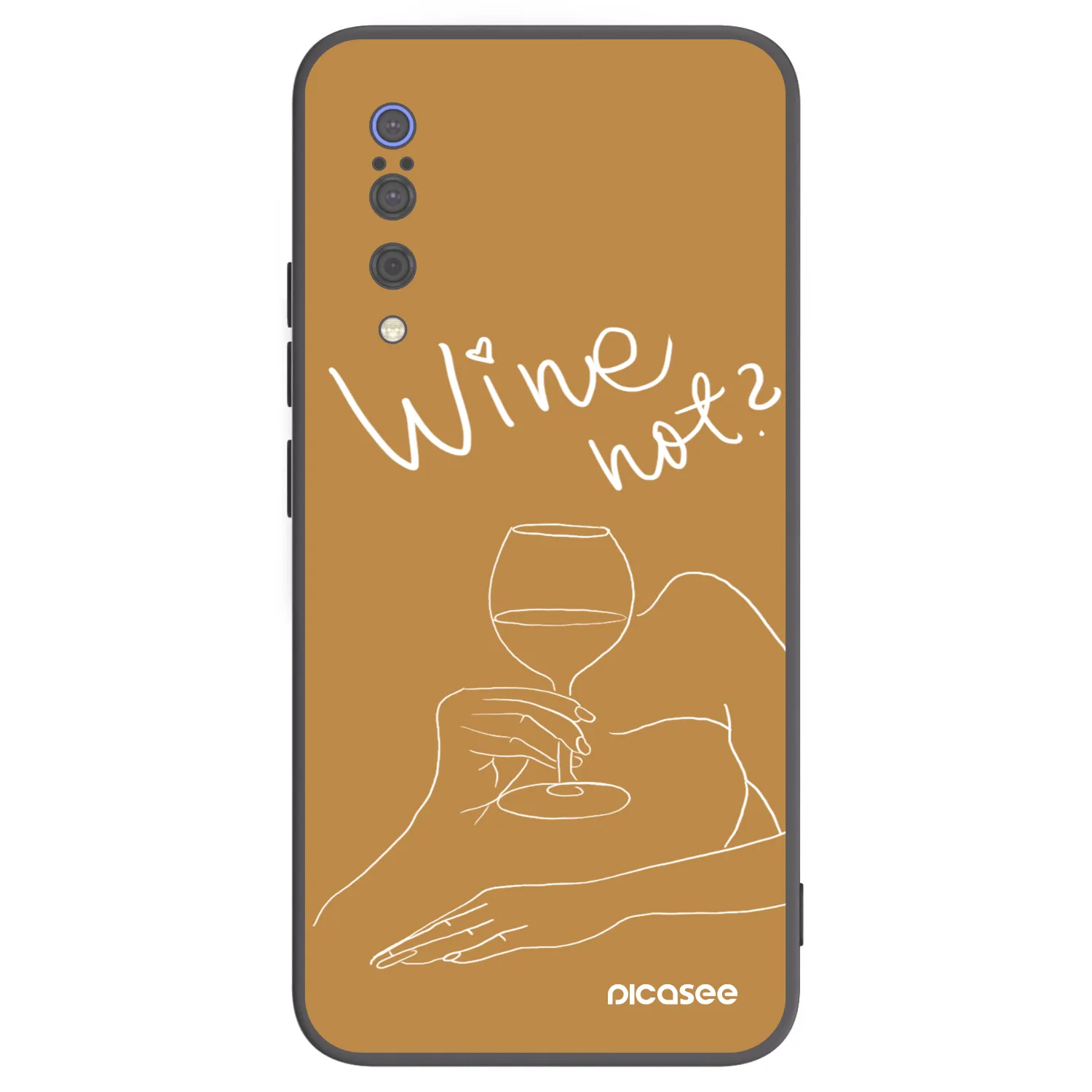 Picasee husă neagră din silicon pentru Xiaomi Mi 9 - Wine not