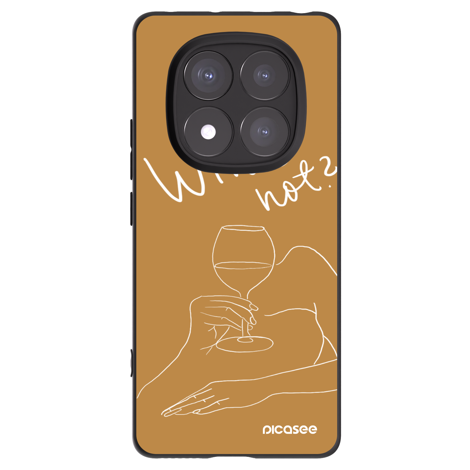 Picasee husă neagră din silicon pentru Xiaomi Redmi Note 14 Pro 5G - Wine not