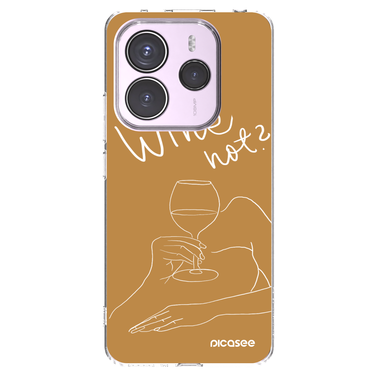 Picasee husă transparentă din silicon pentru Xiaomi Redmi Note 14 5G - Wine not