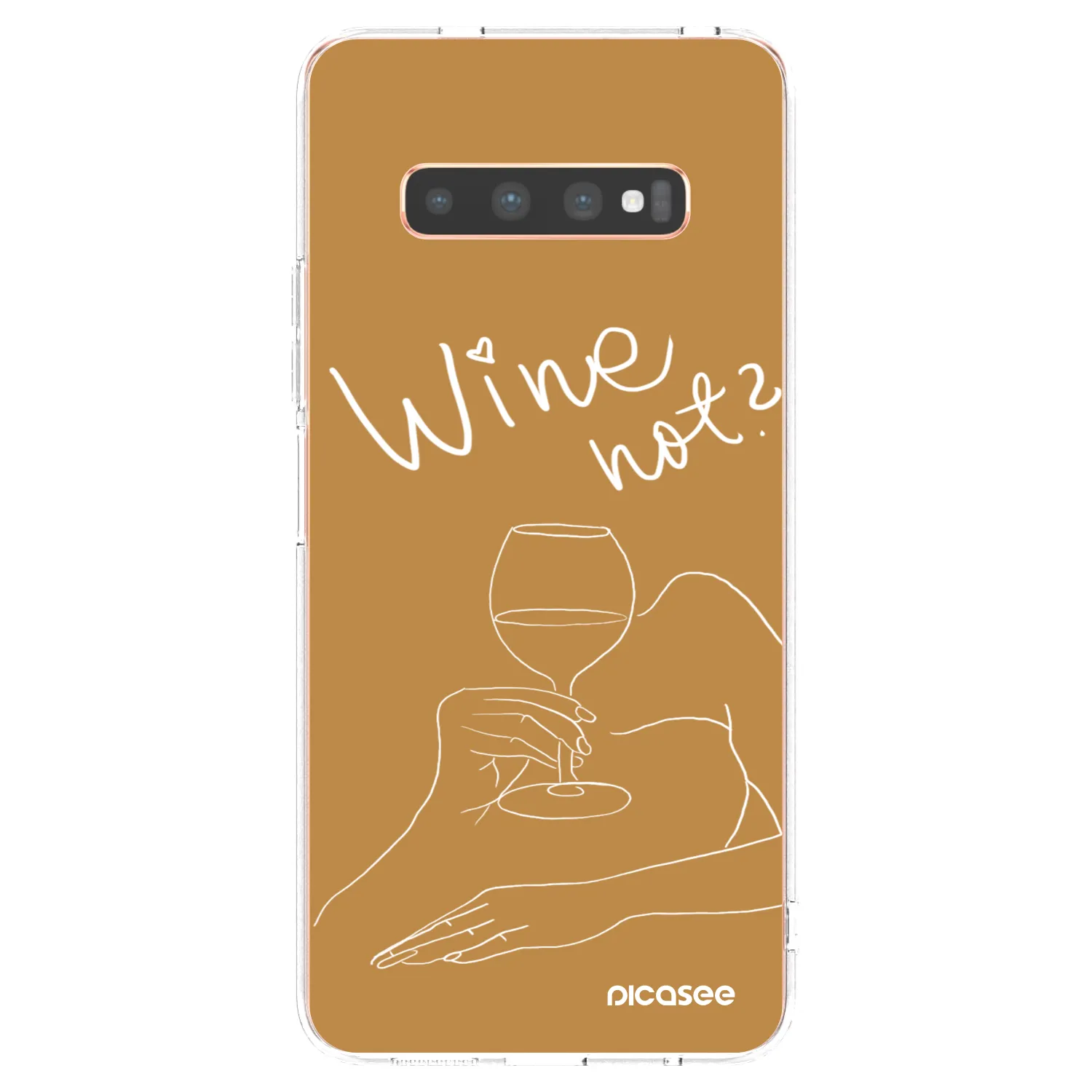 Picasee husă transparentă din silicon pentru Samsung Galaxy S10 Plus G975 - Wine not