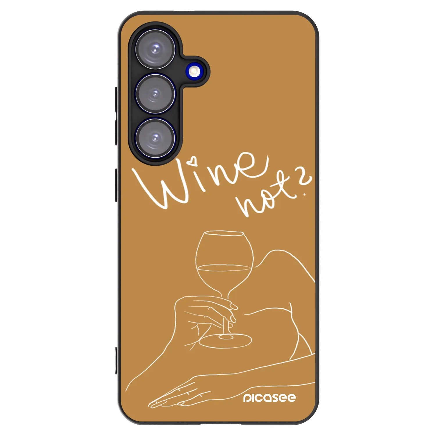 Picasee husă neagră din silicon pentru Samsung Galaxy S25 5G - Wine not