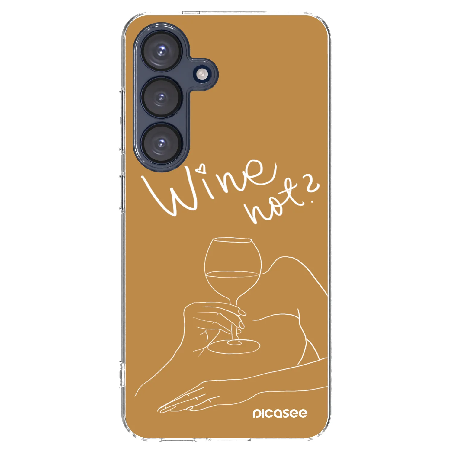 Picasee husă transparentă din silicon pentru Samsung Galaxy S25 5G - Wine not