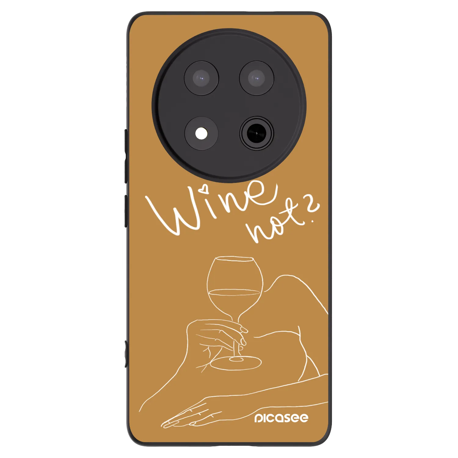 Picasee husă neagră din silicon pentru Honor Magic7 Lite 5G - Wine not