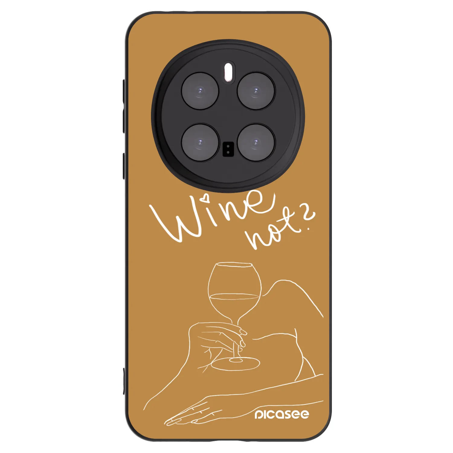 Picasee husă neagră din silicon pentru Honor Magic7 Pro 5G - Wine not