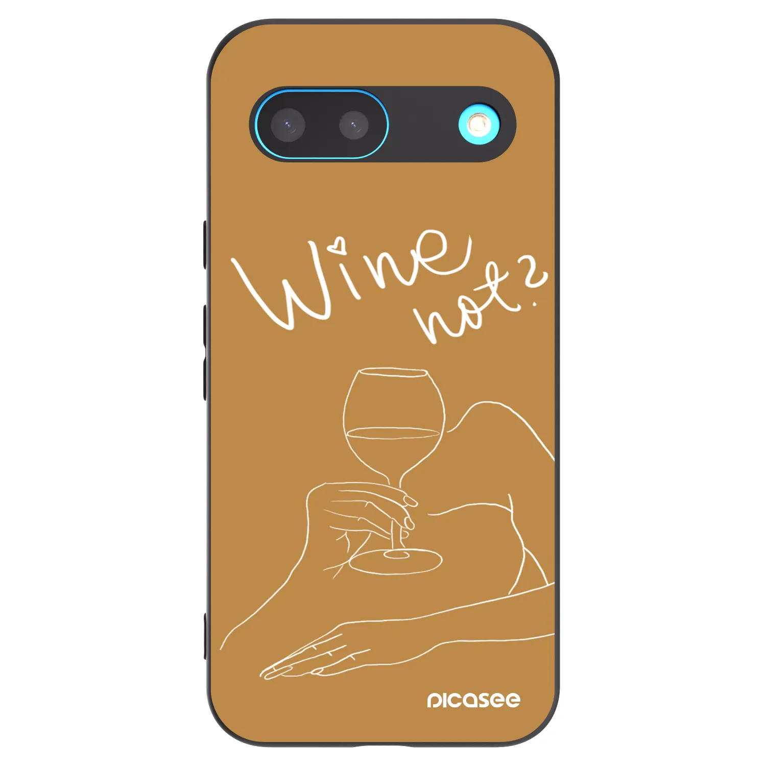 Picasee husă neagră din silicon pentru Google Pixel 8 - Wine not