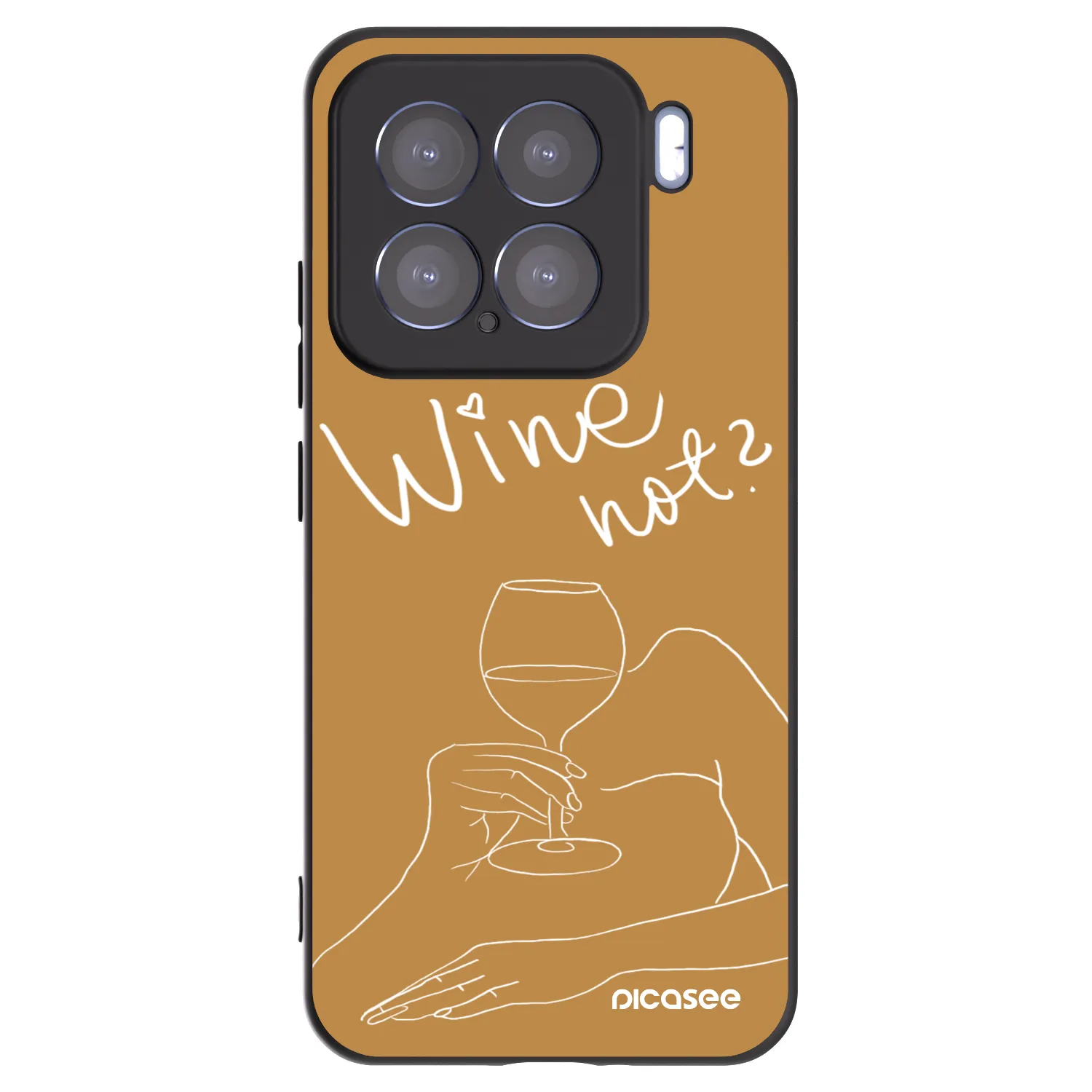 Picasee husă neagră din silicon pentru Xiaomi 15 - Wine not