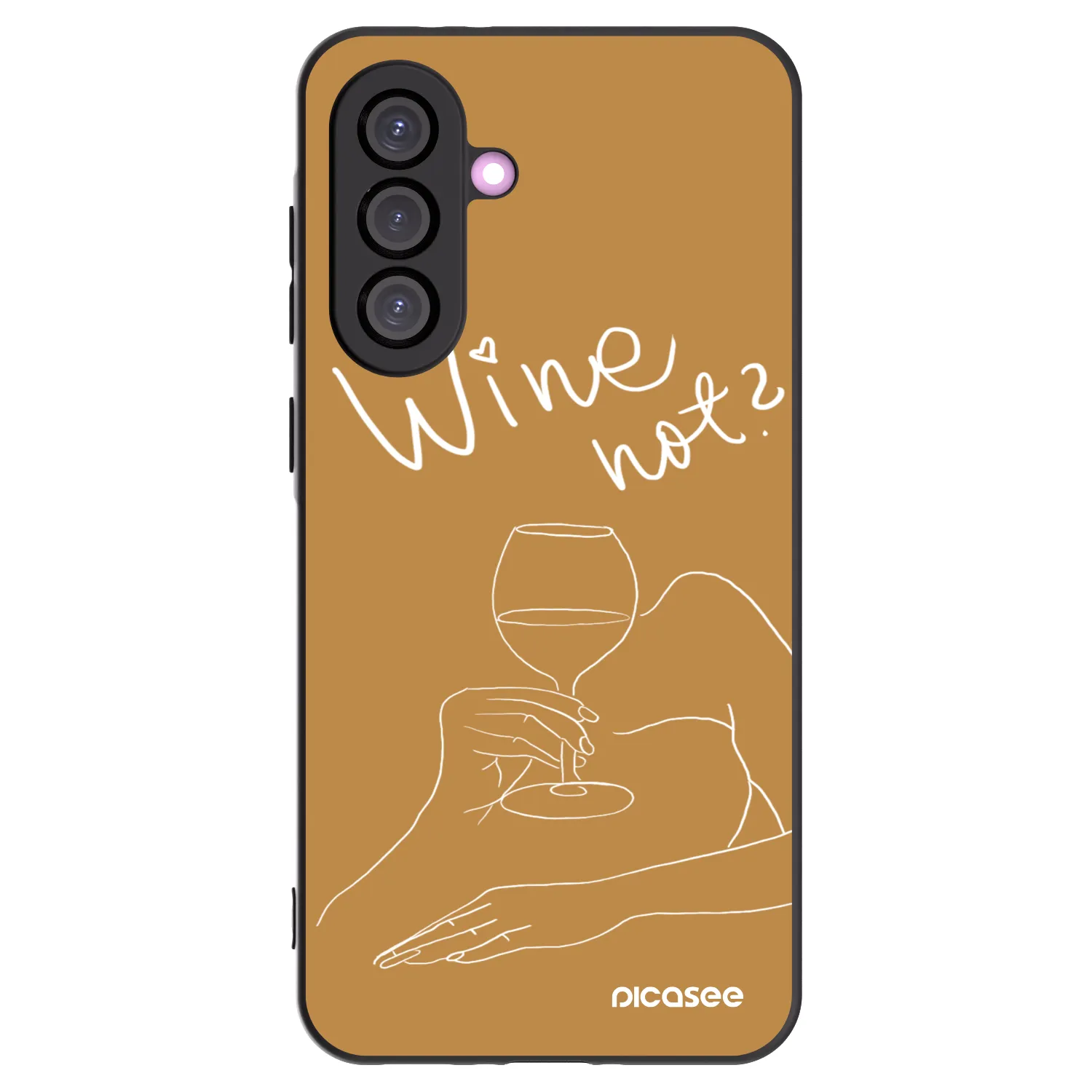 Picasee husă neagră din silicon pentru Samsung Galaxy A56 5G A566B - Wine not