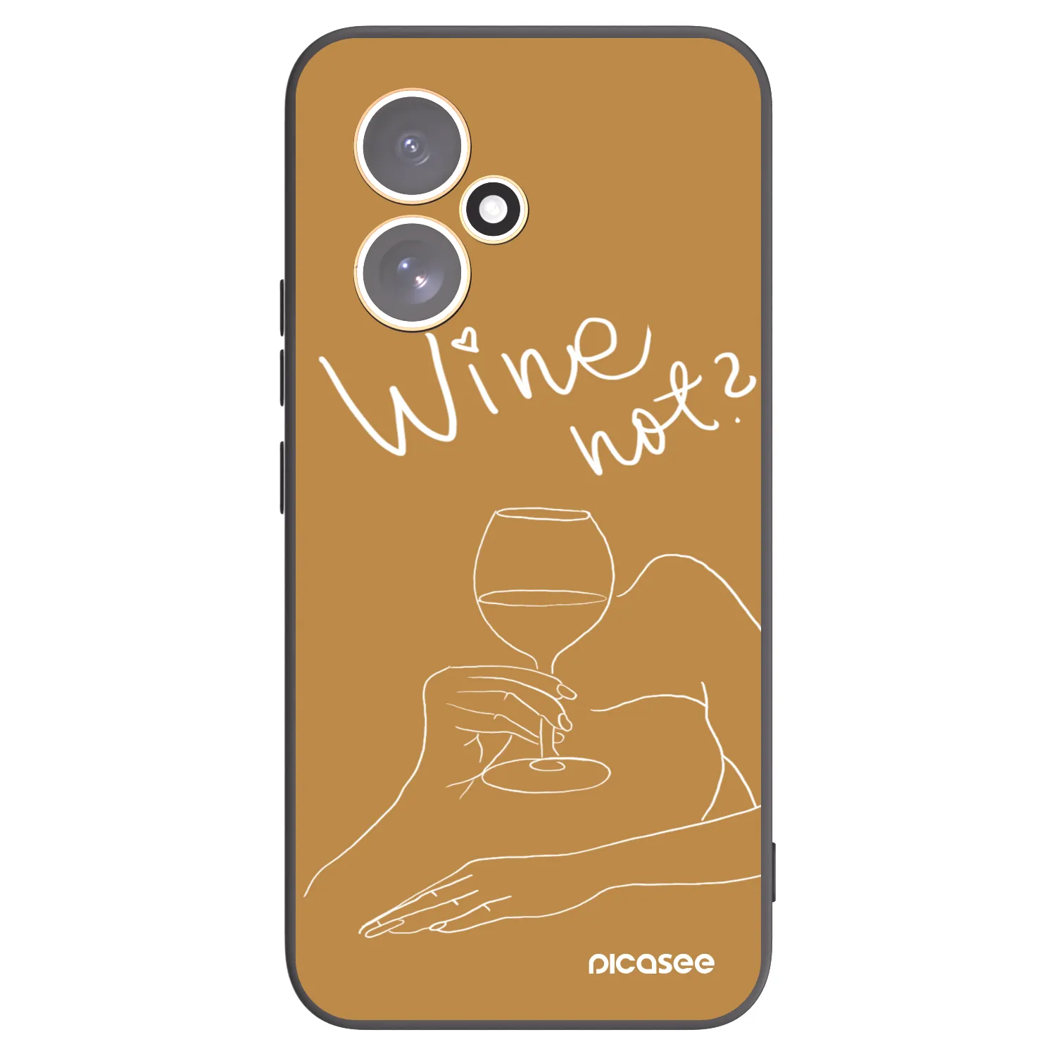 Picasee husă neagră din silicon pentru Honor 400 5G - Wine not