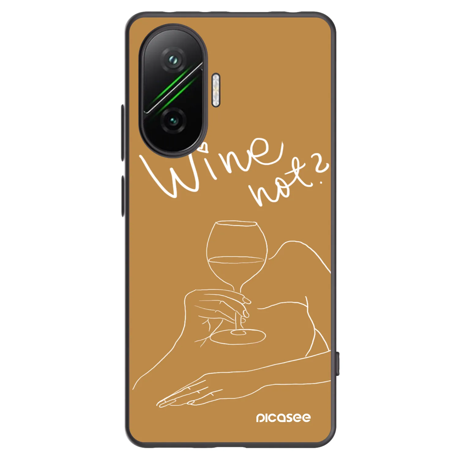Picasee husă neagră din silicon pentru Xiaomi Poco F7 5G - Wine not