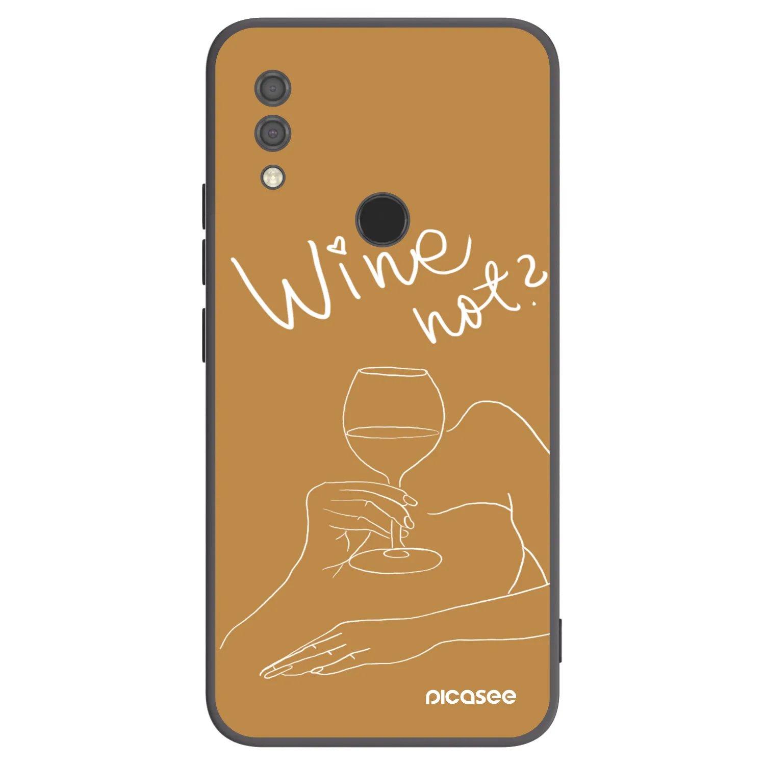 Picasee husă neagră din silicon pentru Xiaomi Redmi 7 - Wine not
