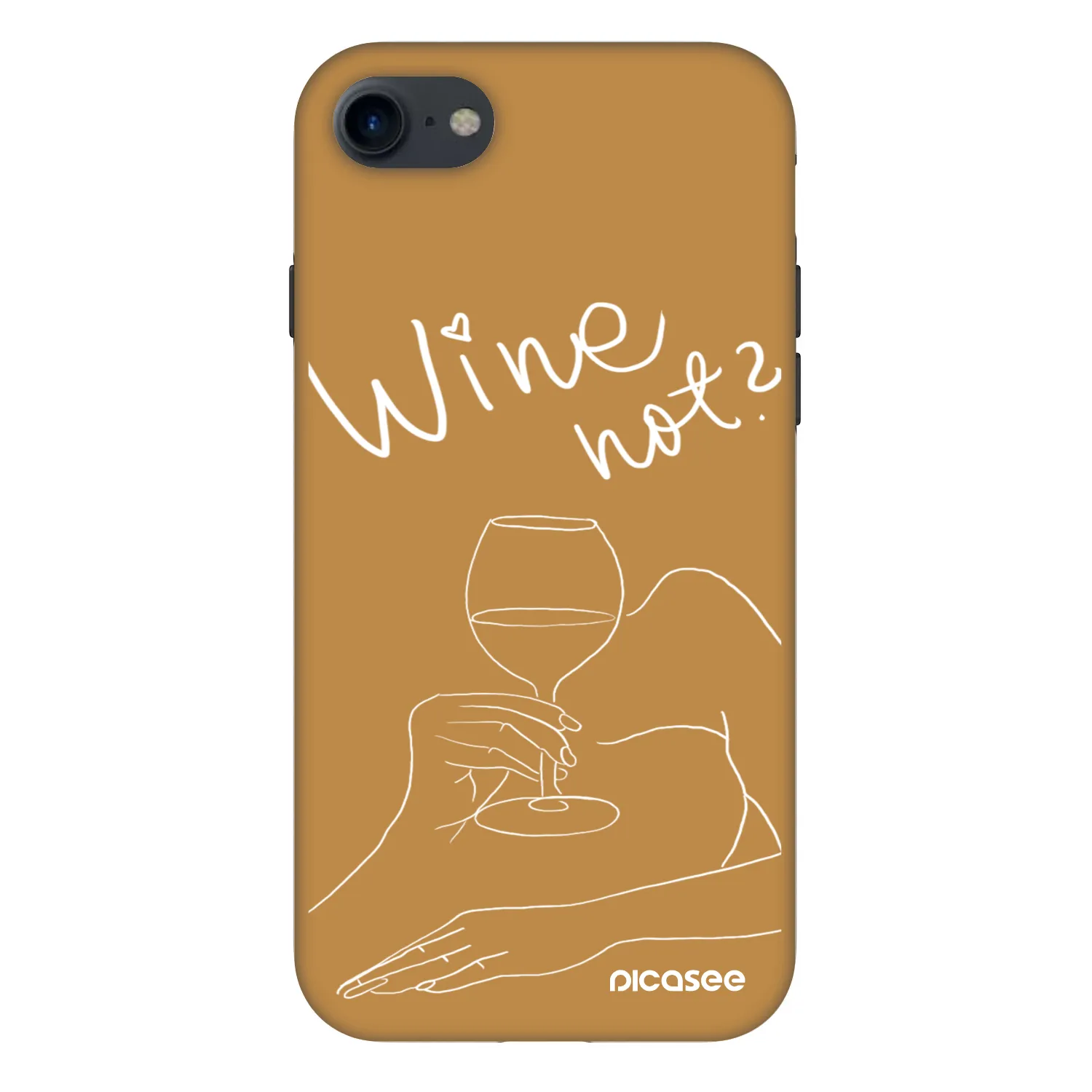 Picasee Fashion Case pentru Apple iPhone SE 2020 - Wine not