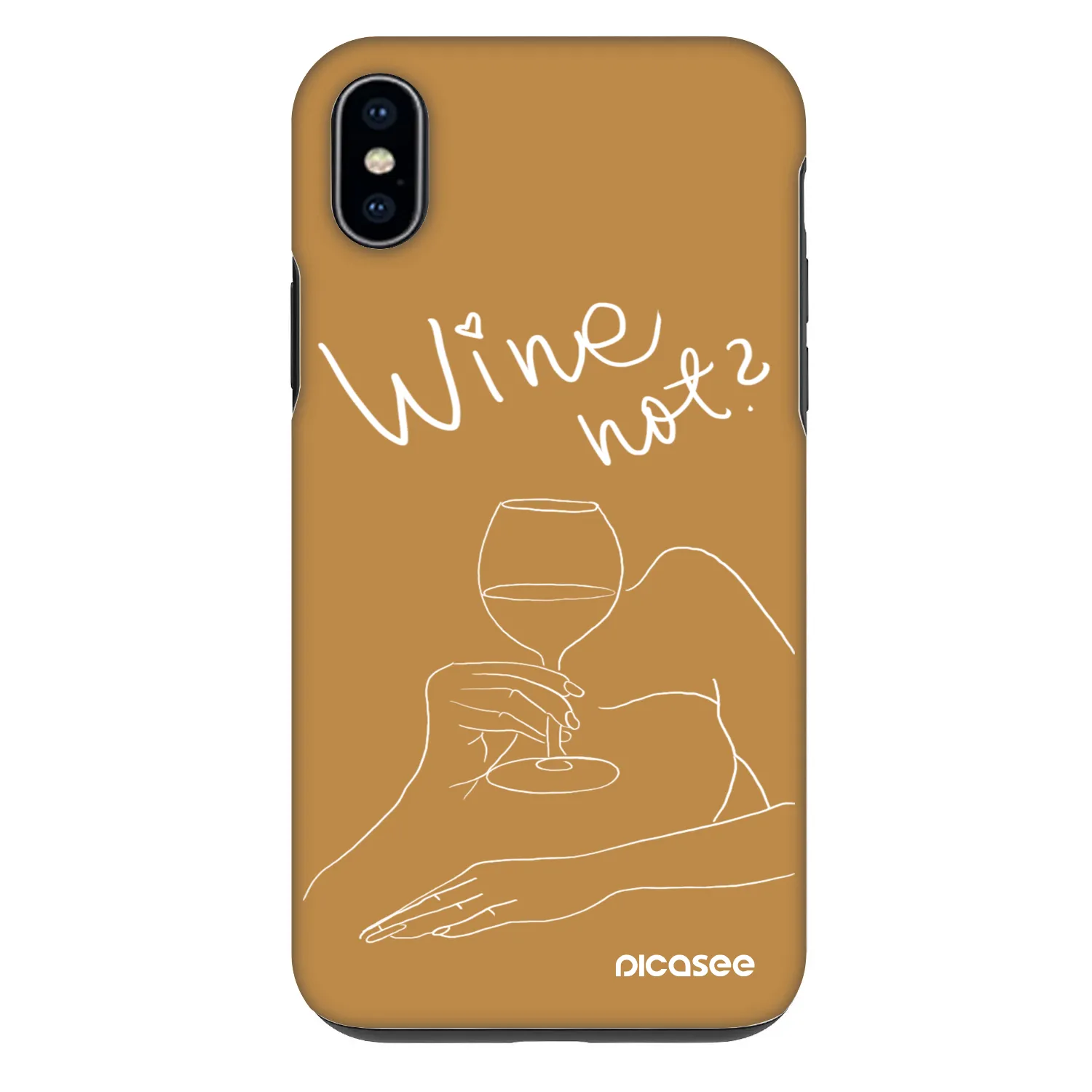 Picasee Fashion Case pentru Apple iPhone XS Max - Wine not