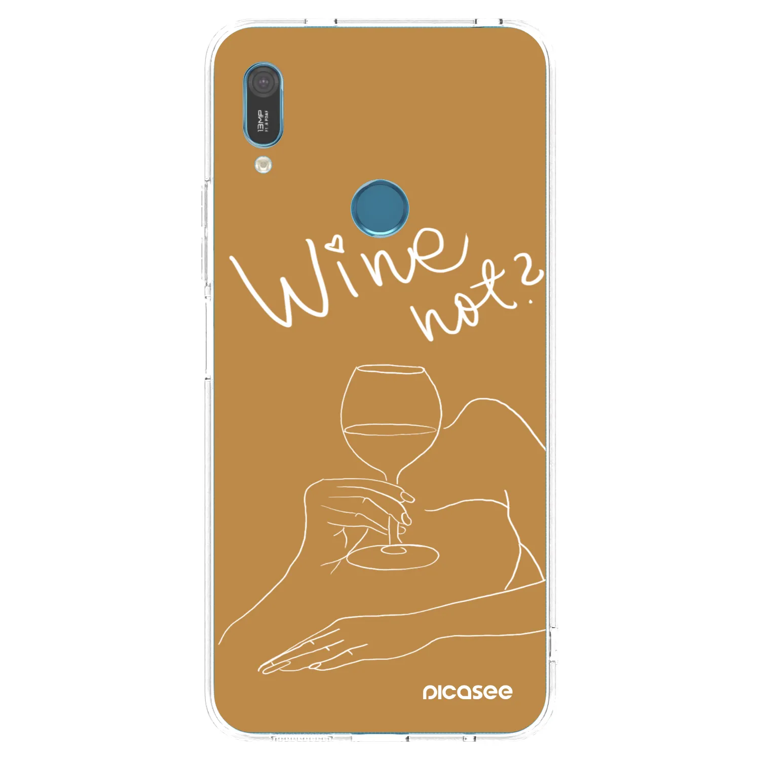 Picasee husă transparentă din silicon pentru Huawei Y6 2019 - Wine not