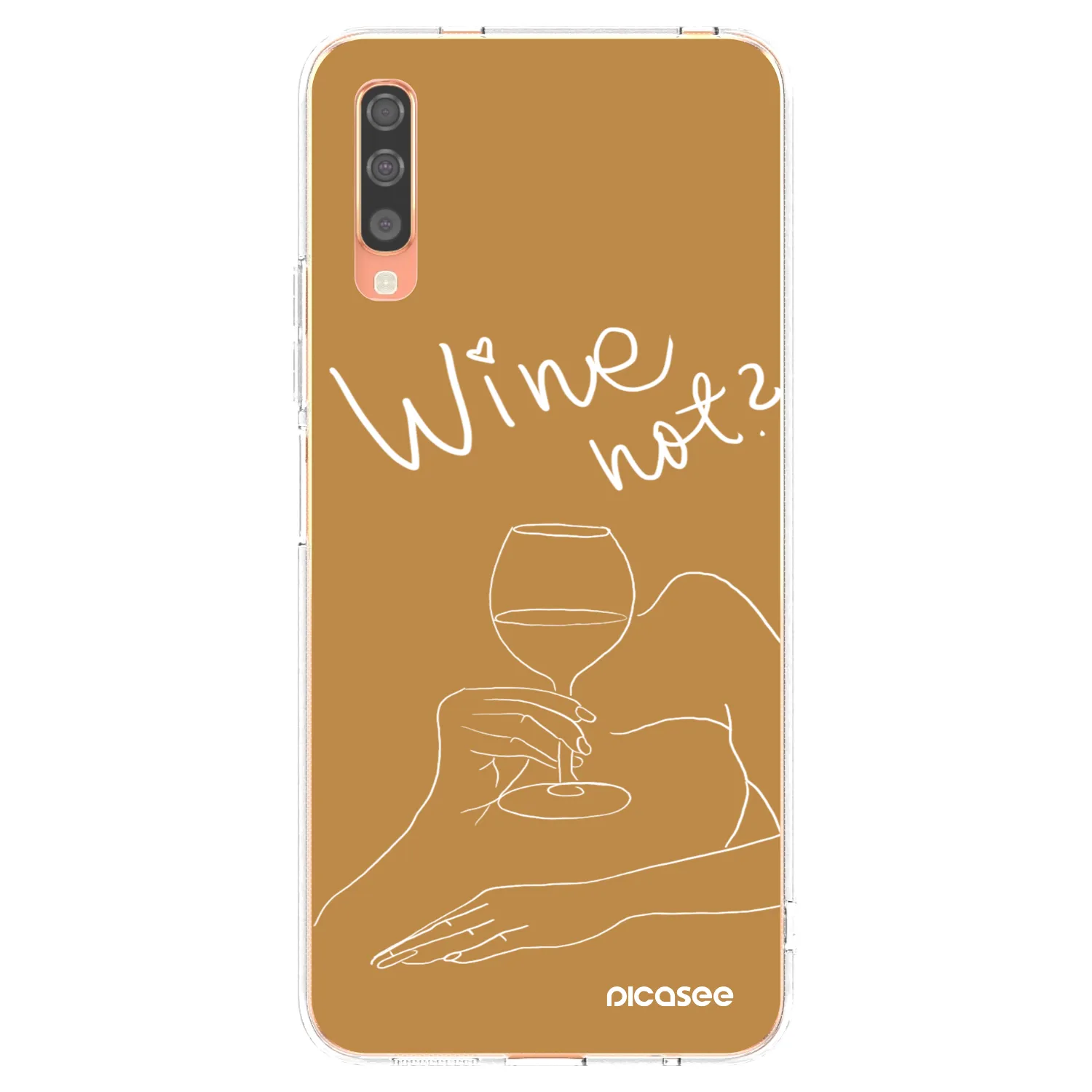 Picasee husă transparentă din silicon pentru Samsung Galaxy A70 A705F - Wine not