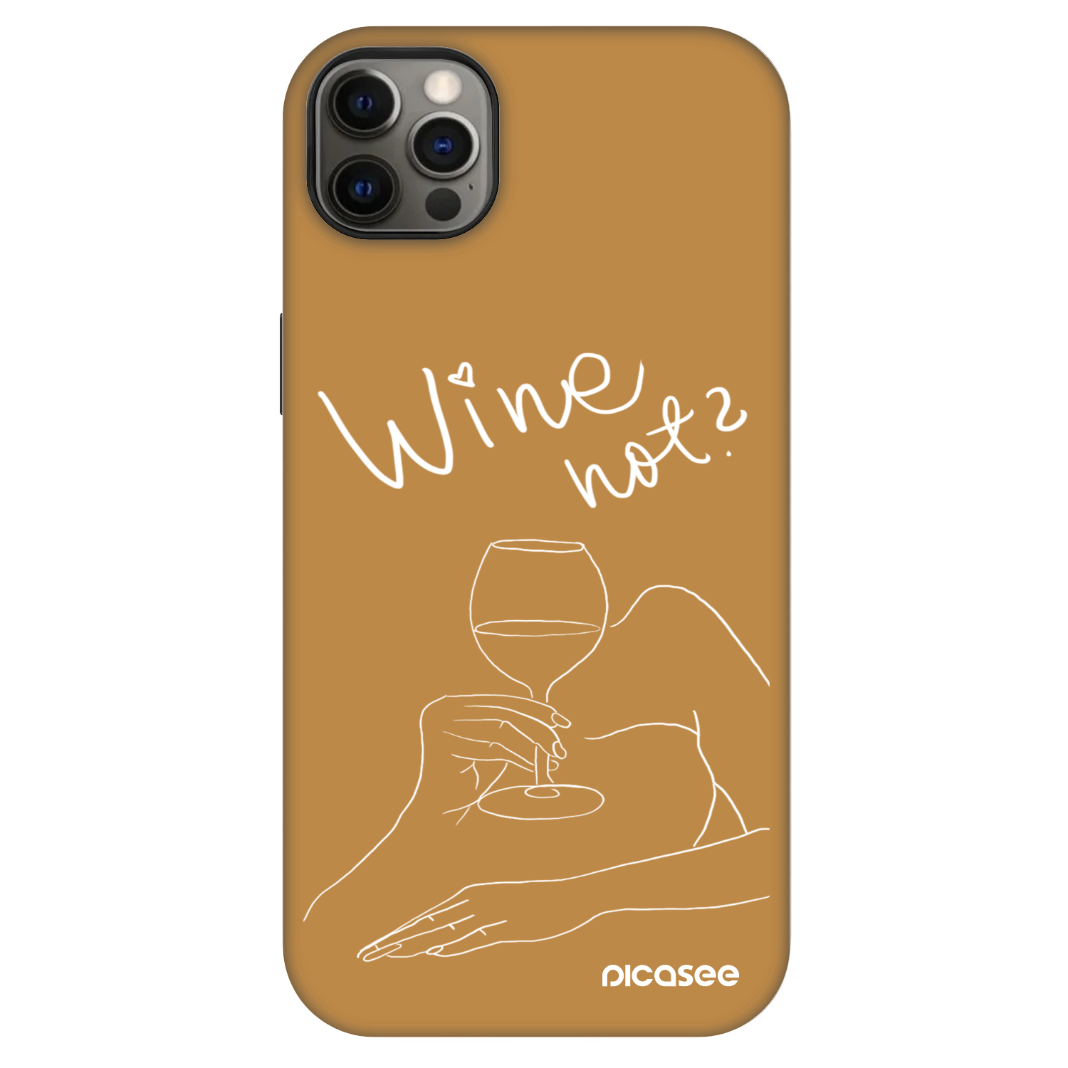 Picasee Fashion Case MagSafe pentru Apple iPhone 12 Pro Max - Wine not