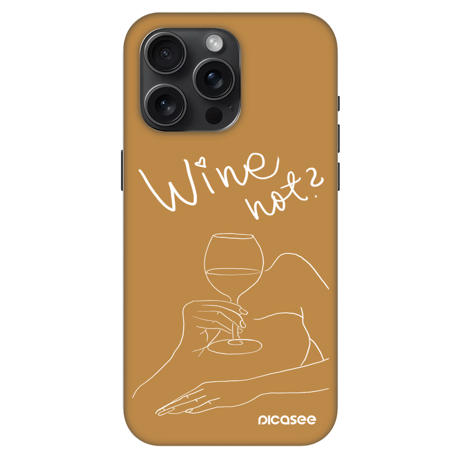 Picasee Fashion Case MagSafe pentru Apple iPhone 15 Pro Max - Wine not