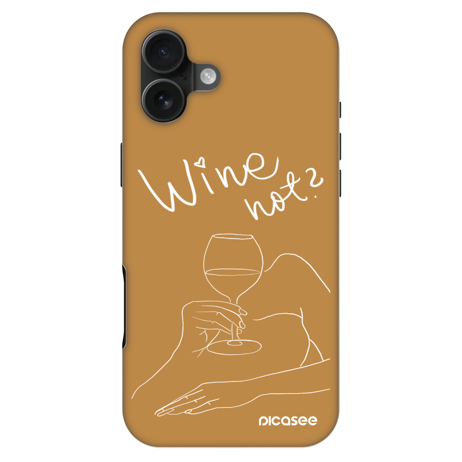 Picasee Fashion Case MagSafe pentru Apple iPhone 16 Plus - Wine not