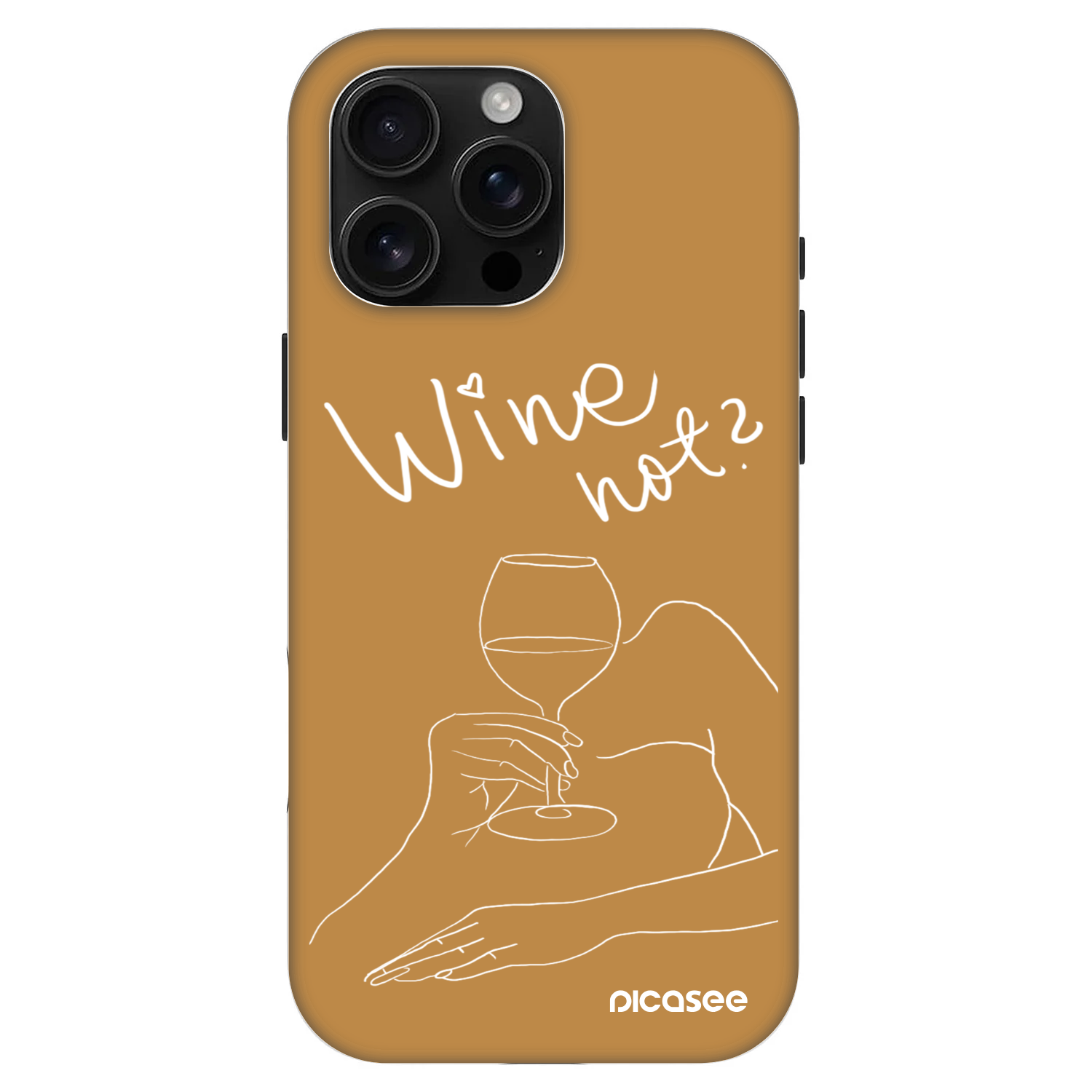Picasee Fashion Case MagSafe pentru Apple iPhone 16 Pro Max - Wine not